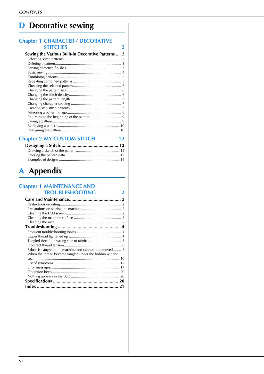 BROTHER Innov-is NQ1300 NQ1300PRW Instruction Manual - WIRE BOUND - TOUGH COVERS