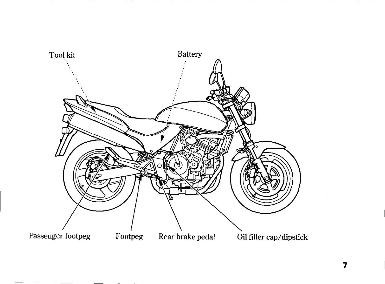 HONDA CB600F Motorcycle Owners Manual 1997 - BOUND - COVERS - XL FOLDOUT PAGES