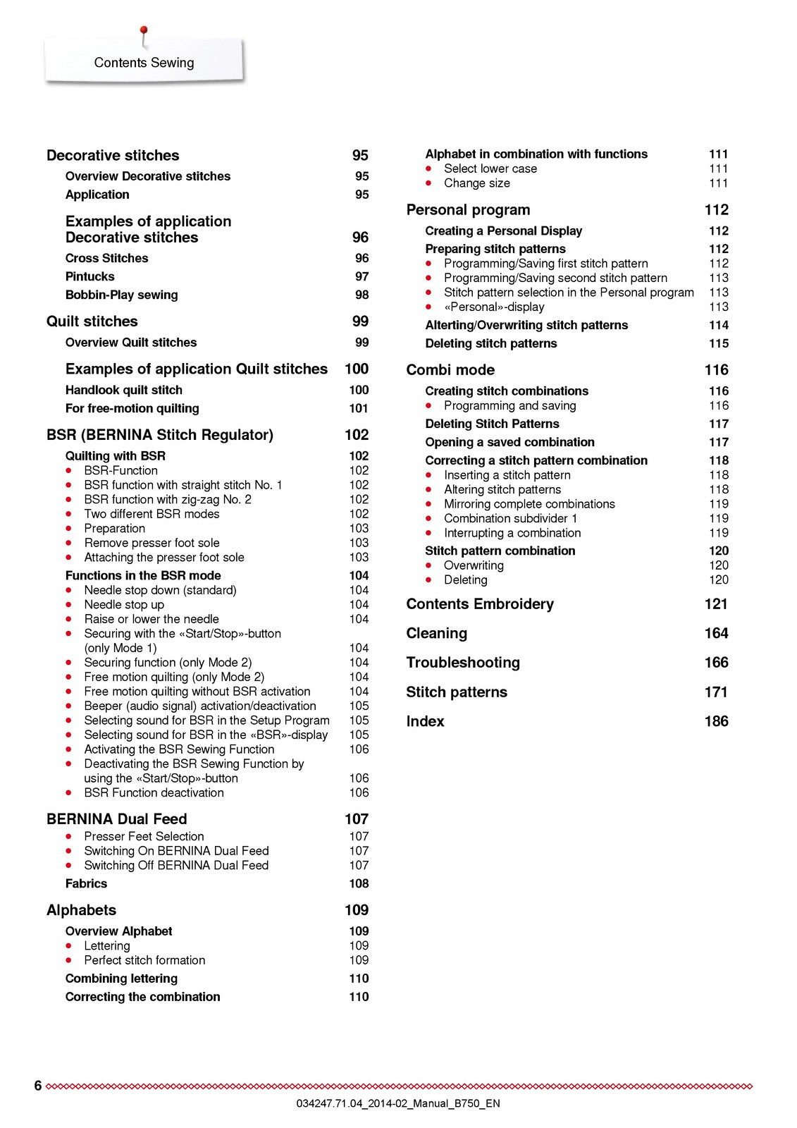 Bernina 750 QE Quilters Edition User Manual - STEEL WIRE BOUND - TOUGH COVERS