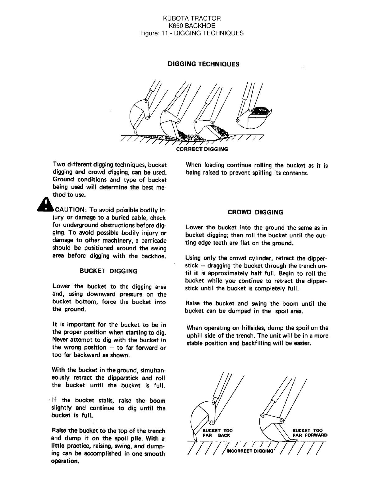 KUBOTA K650 Backhoe Assembly And Maintenance Manual - WIRE BOUND - TOUGH COVERS