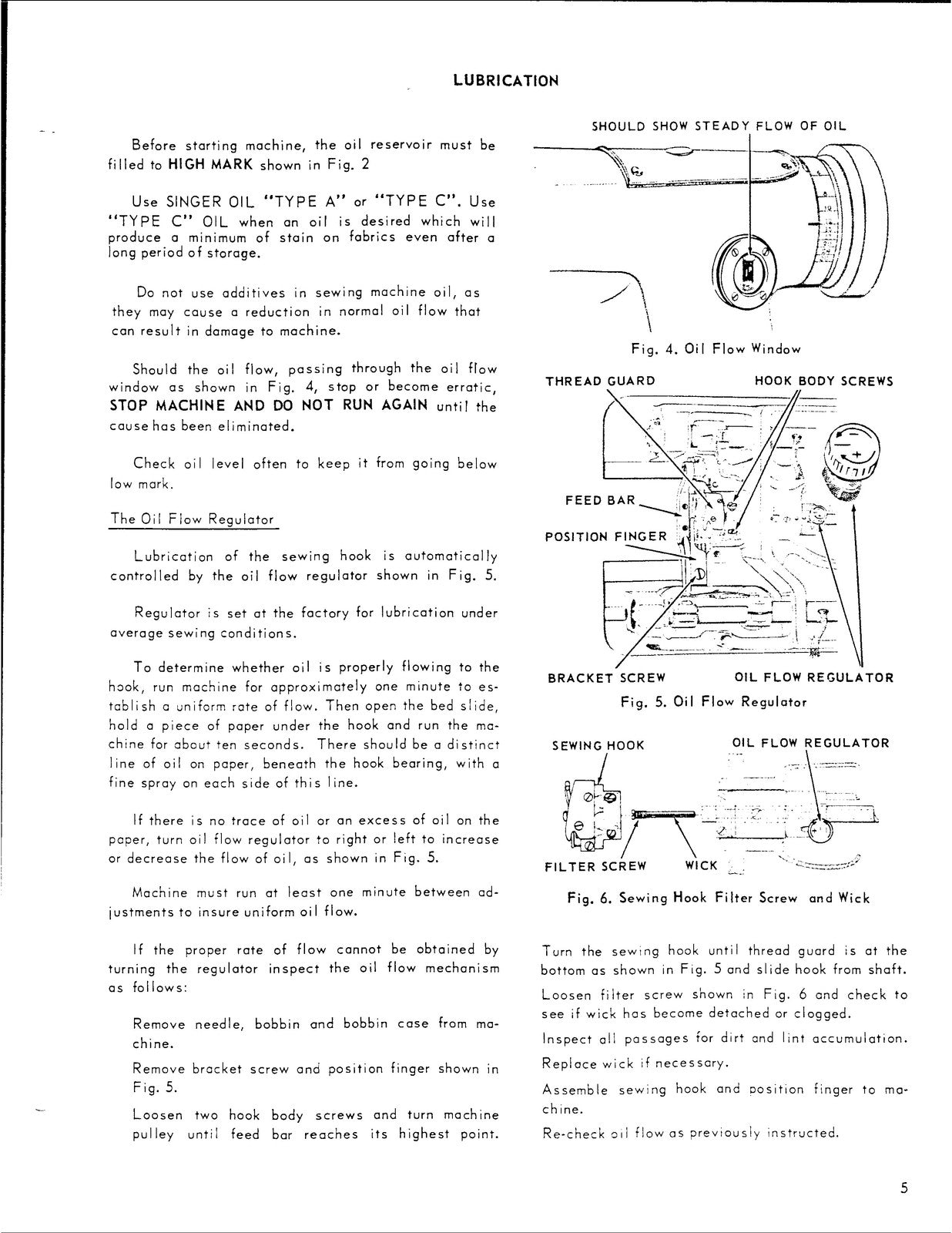 SINGER 281-1 281-3 281-21 Sewing Machine Service Manual - WIRE BOUND - COVERS