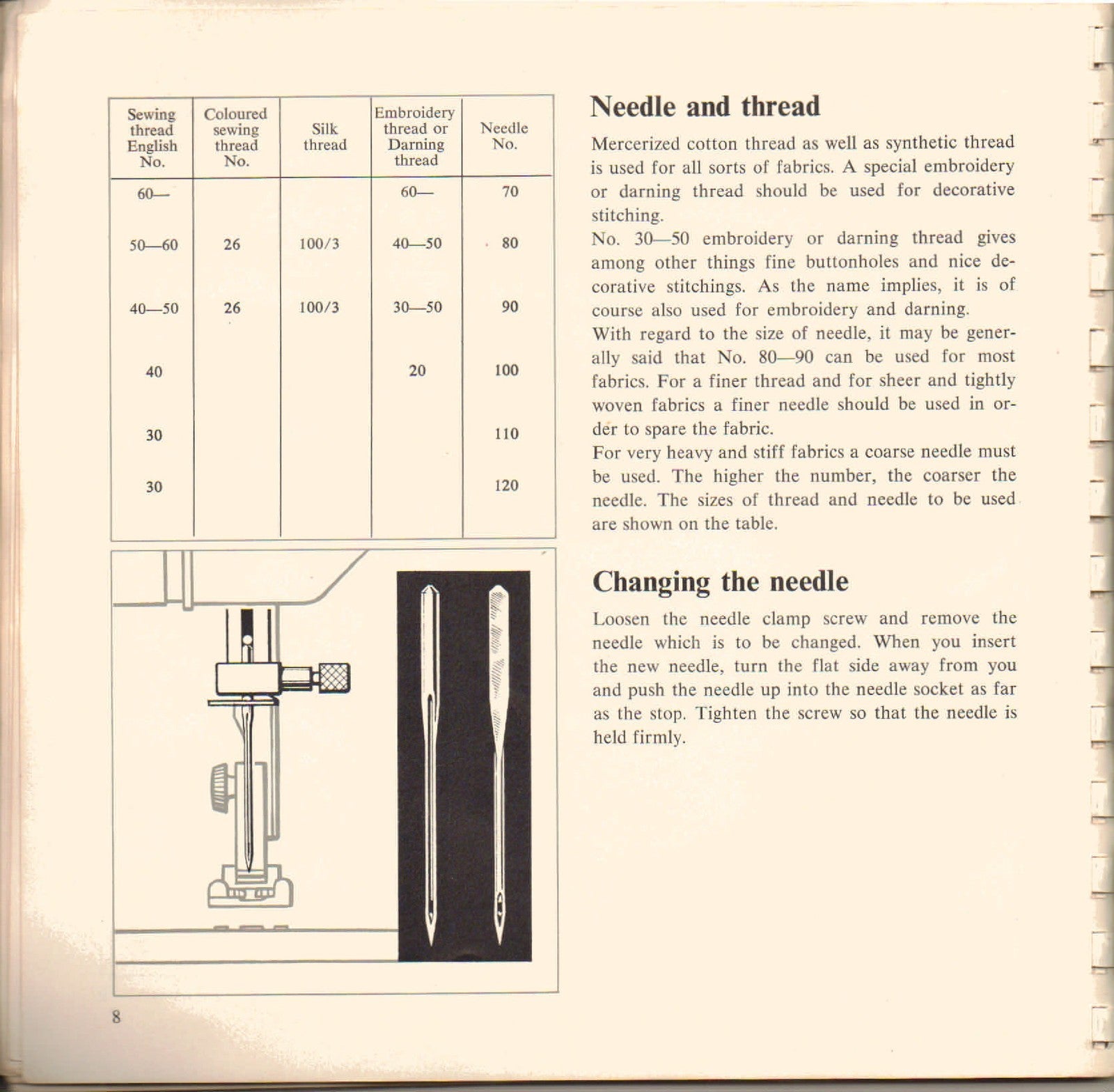HUSQVARNA 6030 Sewing Machine Operating Manual - STEEL WIRE BOUND - TOUGH COVERS