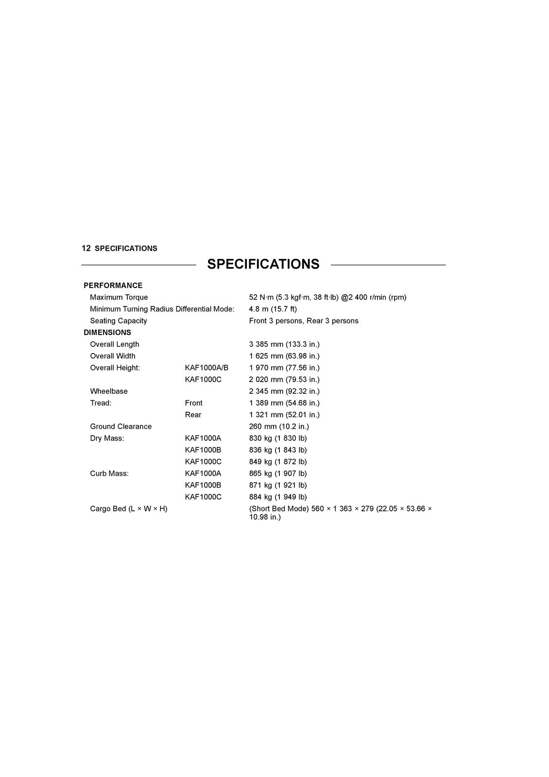 KAWASAKI Mule PRO-DXT Utility Vehicle Owners Manual 2017 - WIRE BOUND - COVERS