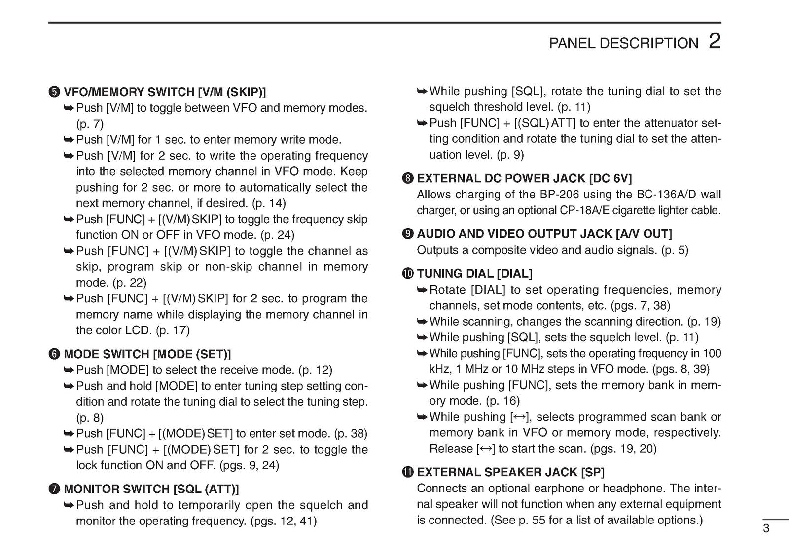 ICOM IC-R3 Communications Receiver Instruction Manual - WIRE BOUND - COVERS