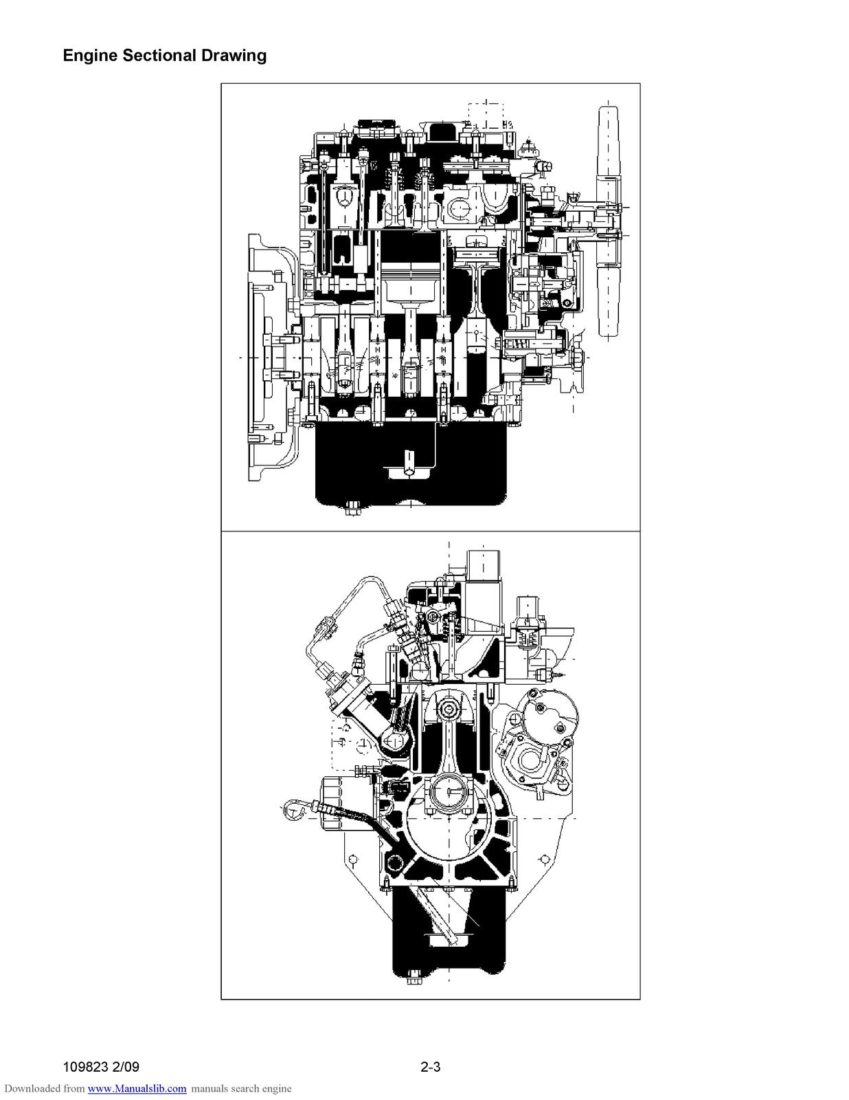 SHIBAURA S773L N843 N843L Diesel Engine Workshop Manual - WIRE BOUND - COVERS