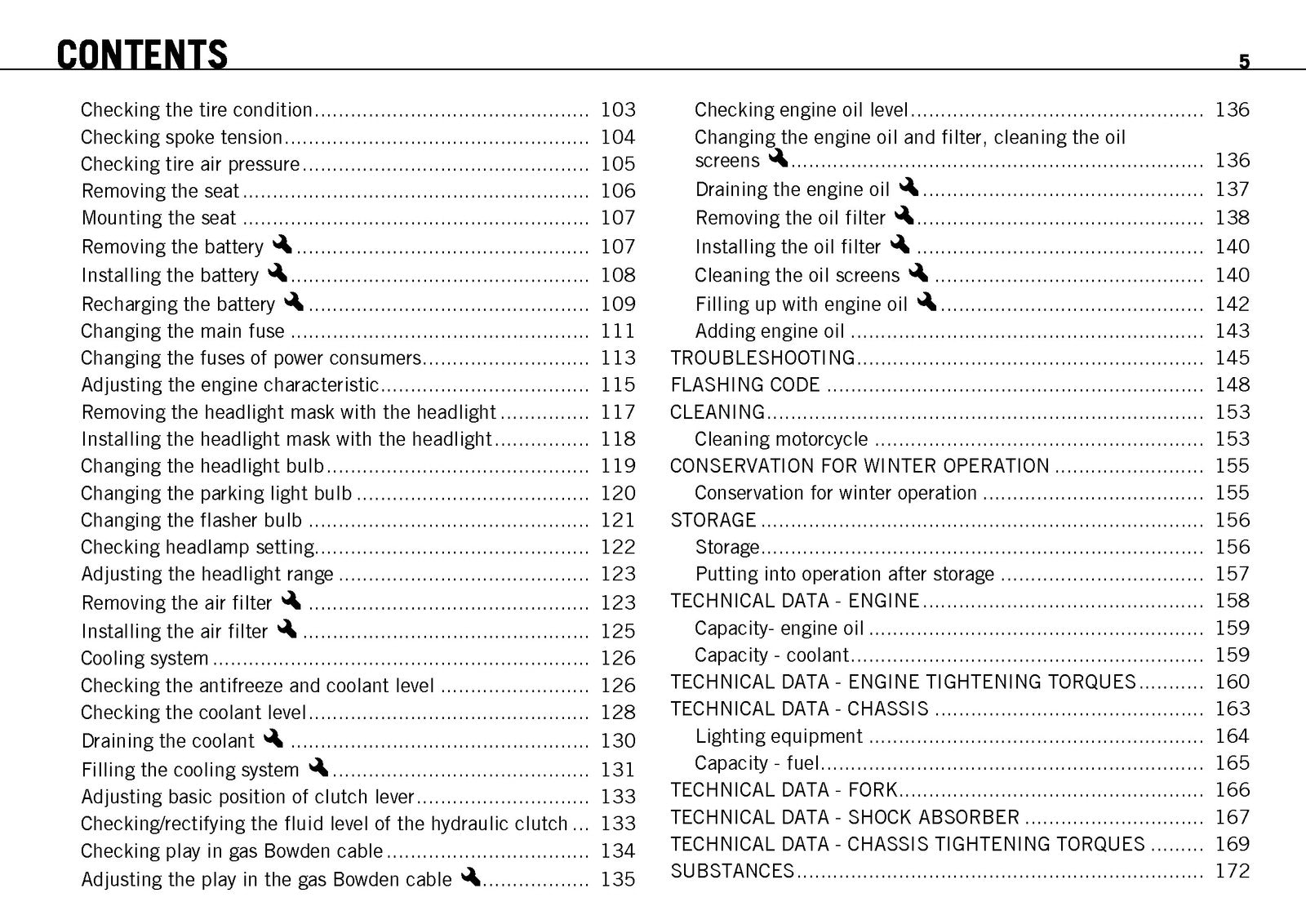 KTM 690 SMC EU AUS UK Owners Manual 2009 - STEEL WIRE BOUND - PROTECTIVE COVERS