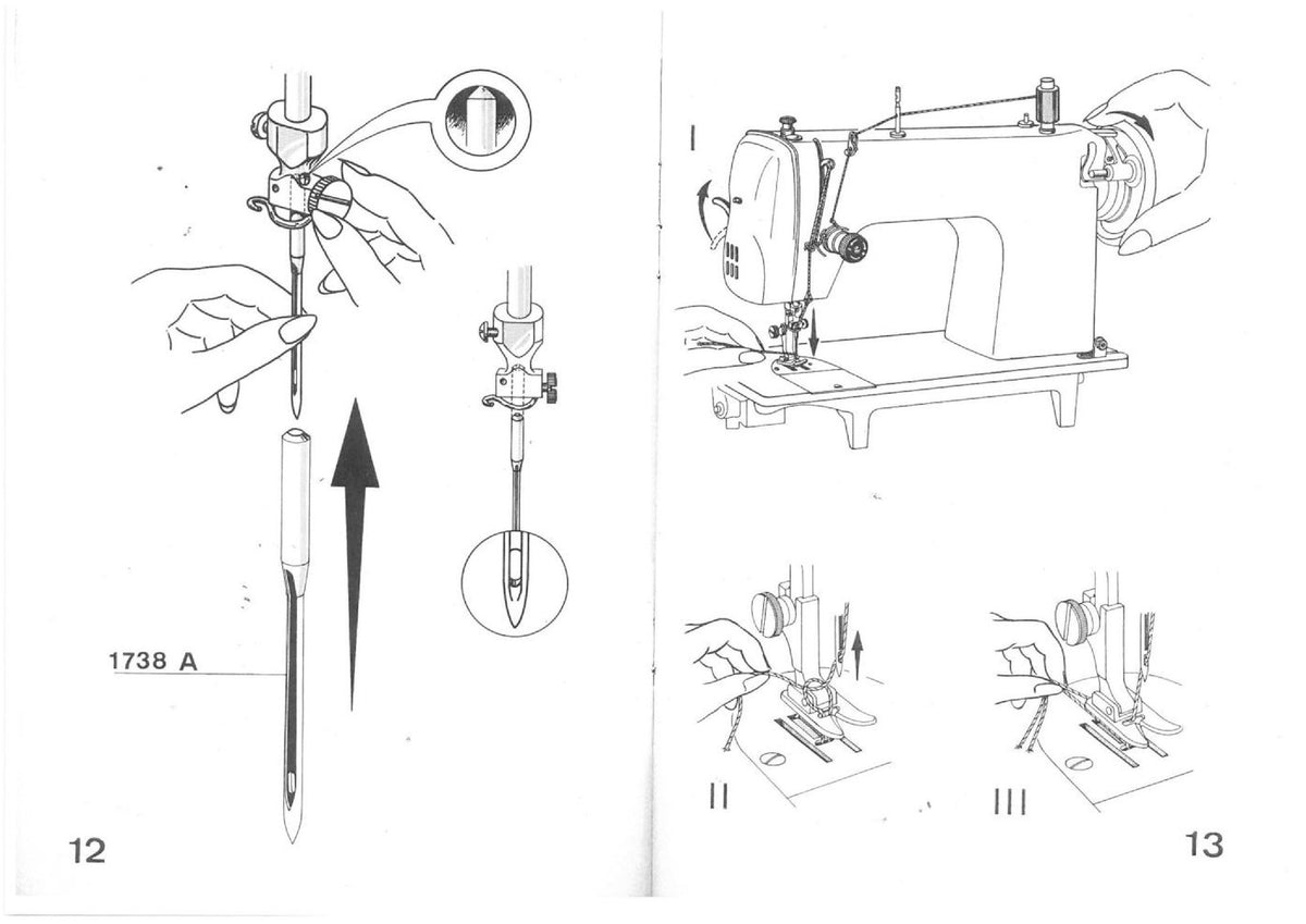 ALFA 102 Sewing Machine Instruction Manual - STEEL WIRE BOUND - TOUGH COVERS
