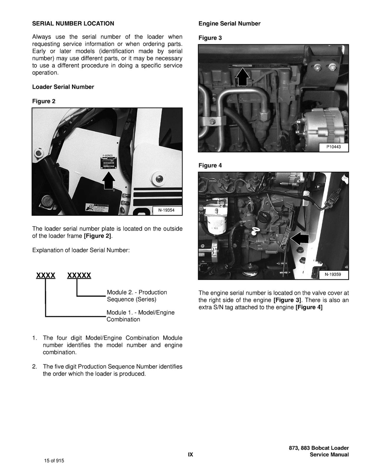 BOBCAT 873 883 Turbo High Flow G Service Manual SN 514140001 and Above, FOLDOUTS