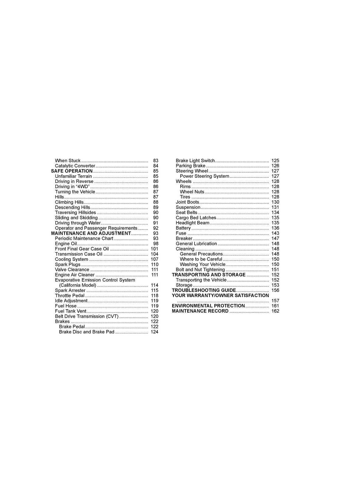 KAWASAKI Mule Pro-FXR Owners Manual 2018 - STEEL WIRE BOUND - PROTECTIVE COVERS