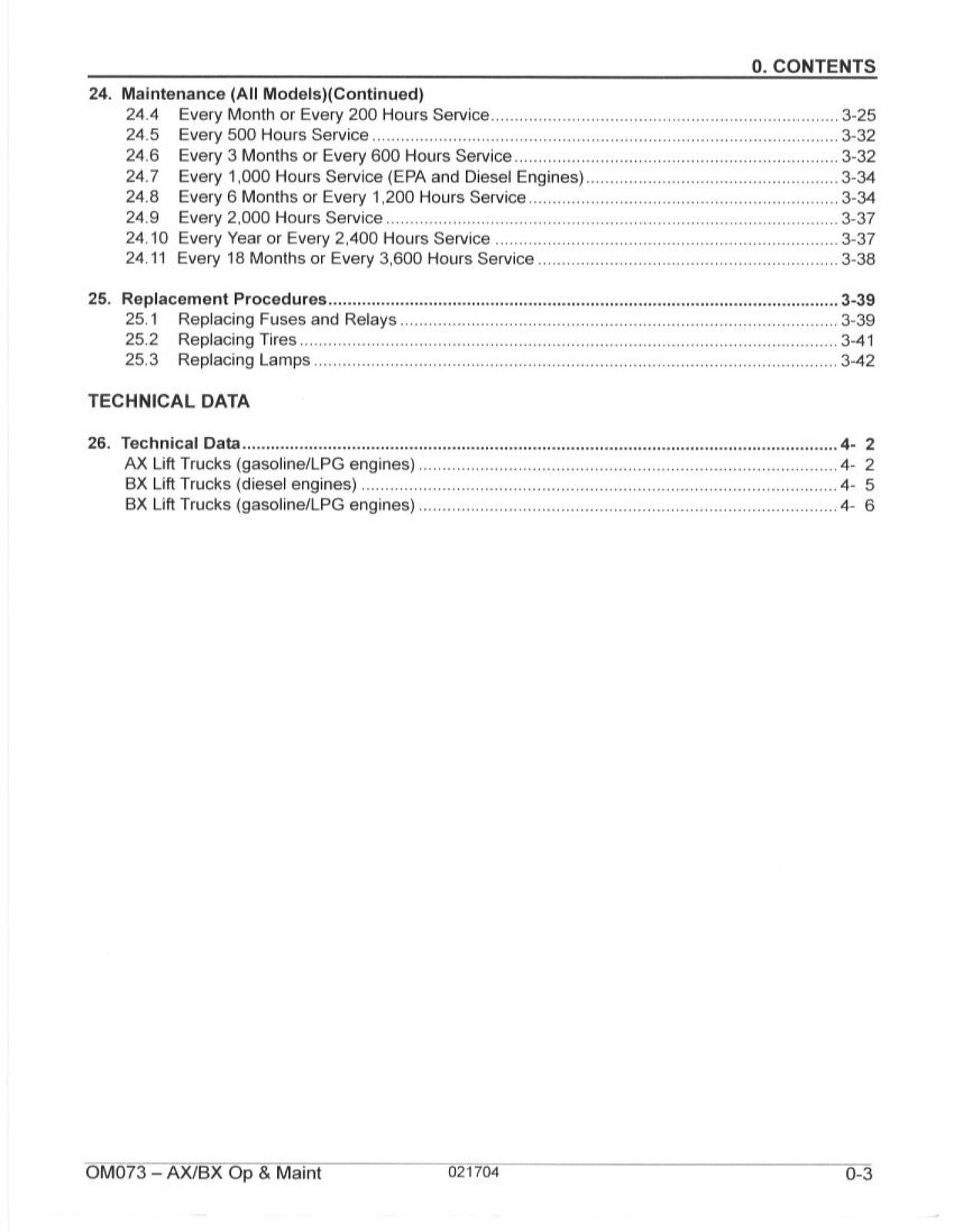 KOMATSU FG20 FG25 FG30  More Forklift Operation  Maintenance Manual - BOUND