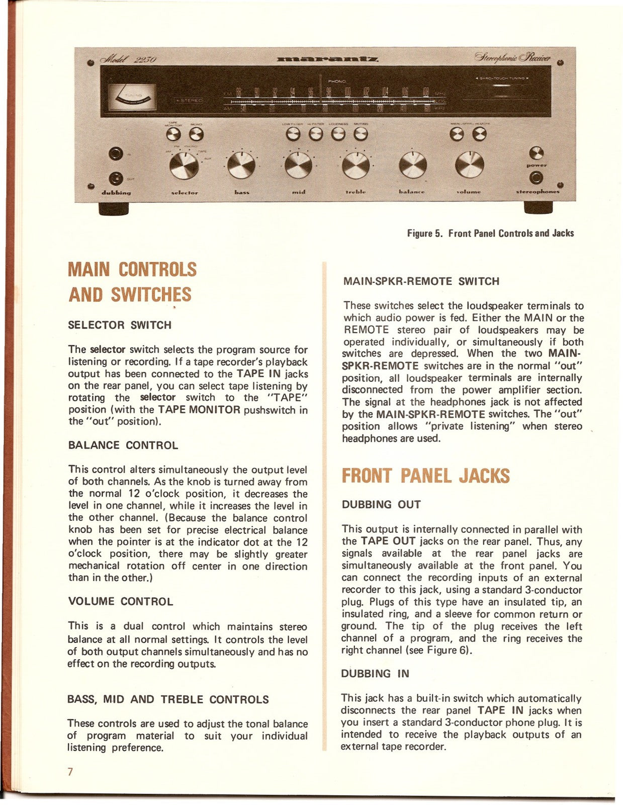 Marantz 2230 Receiver Owner & Service Manual BUNDLE - WIRE BOUND - FOLDOUTS