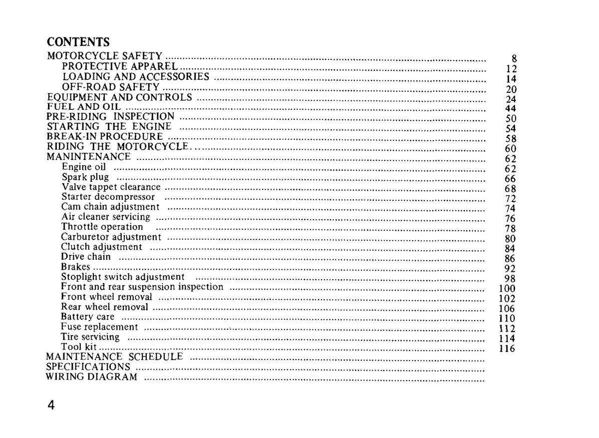 HONDA XL400S 500S Owners Manual 1981 - BOUND - COVERS - XL FOLDOUT PAGES