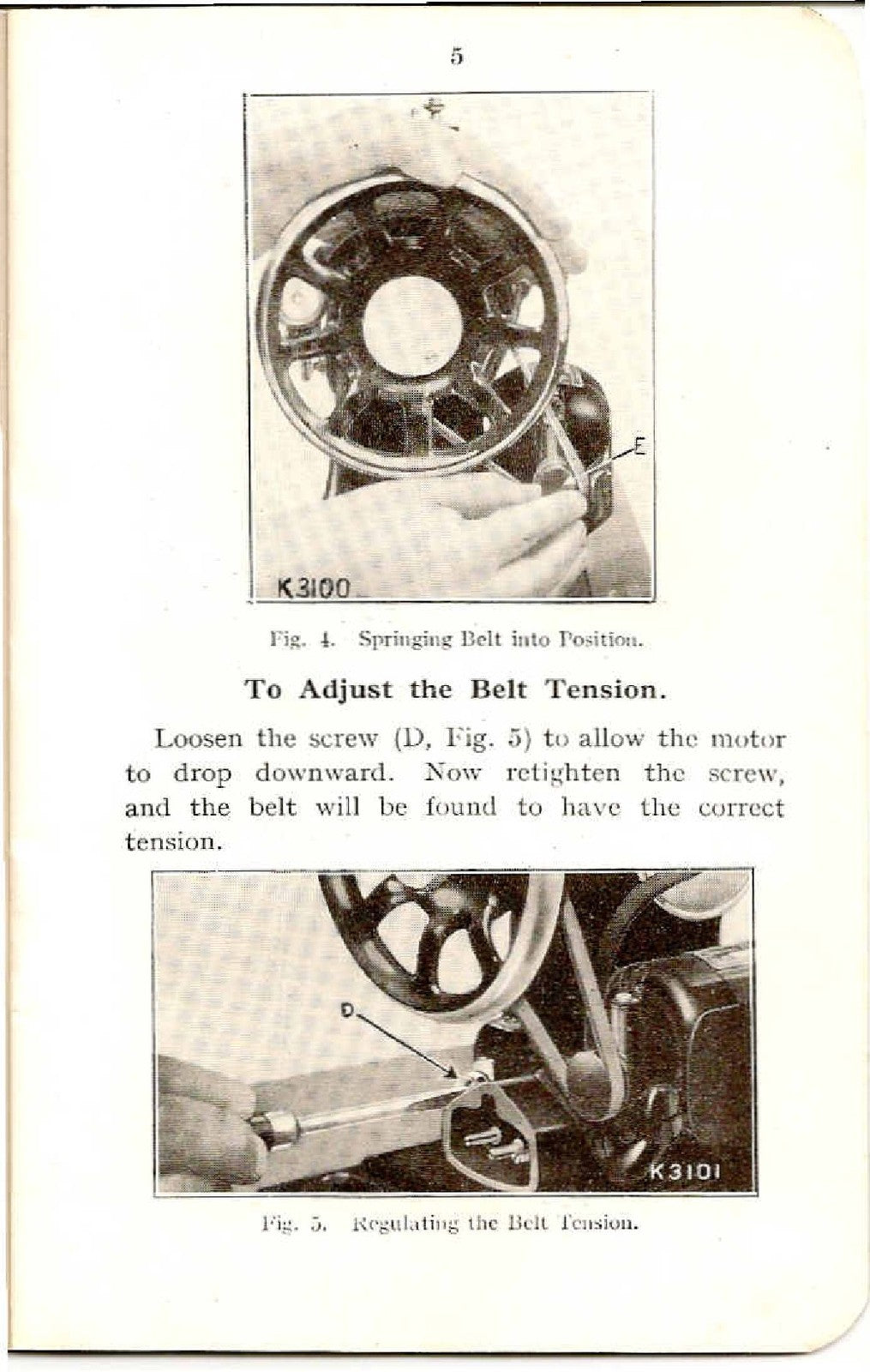 Singer BRK Electric Motors Instructions for Using and Adjusting Manual