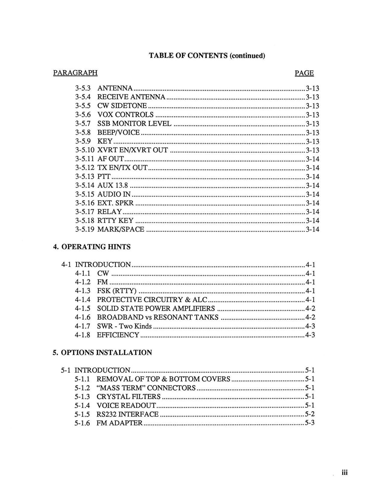 TEN TEC Paragon Model 585 All Band HF Receiver Owners Manual, FOLDOUTS