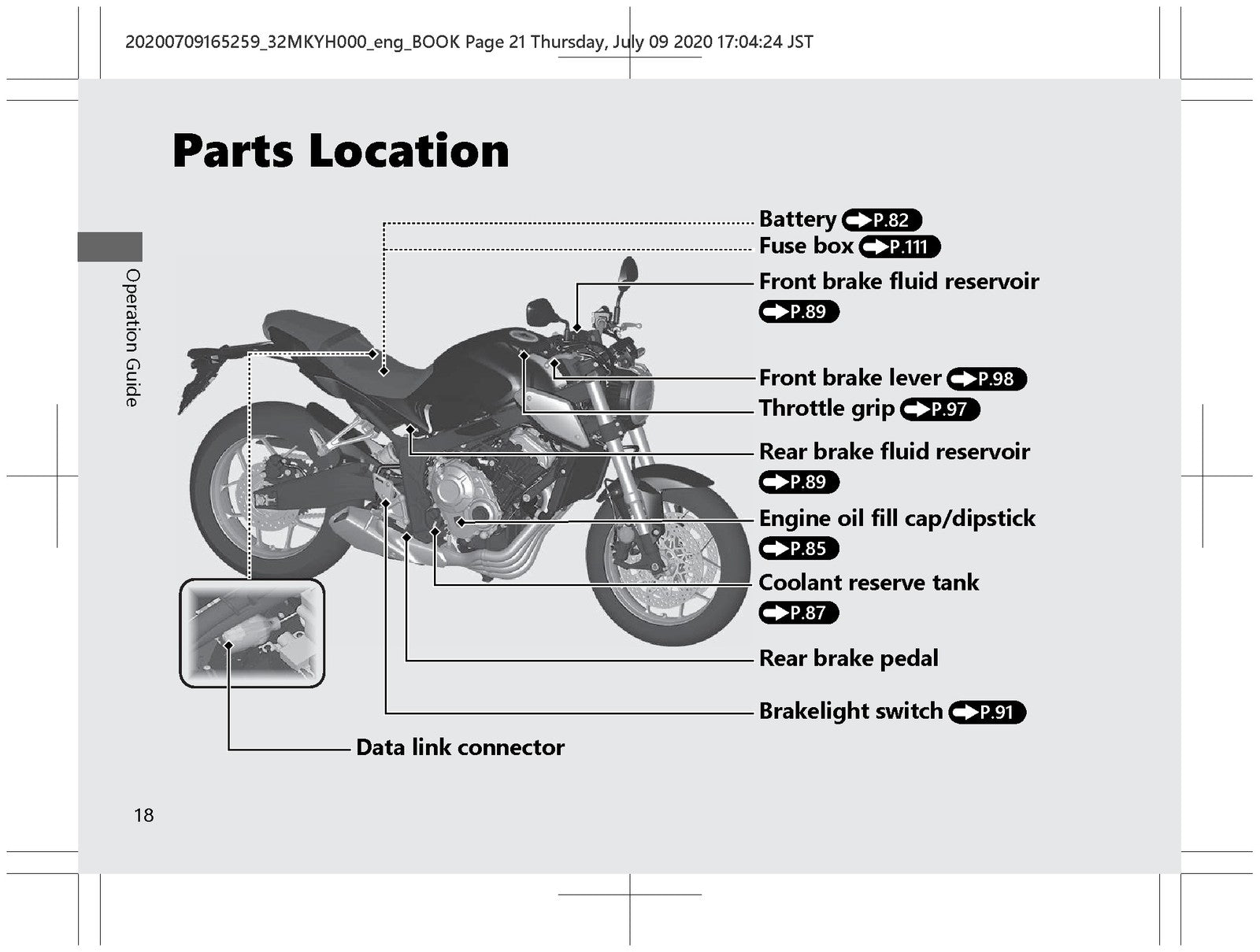 HONDA CB650R Motorcycle Owners Manual 2020 - STEEL WIRE BOUND - TOUGH COVERS