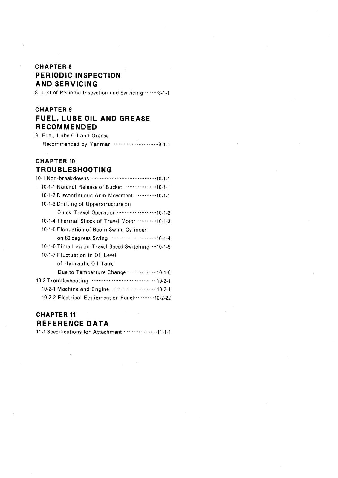 YANMAR B25V Excavator Service Manual - STEEL WIRE BOUND - PROTECTIVE COVERS