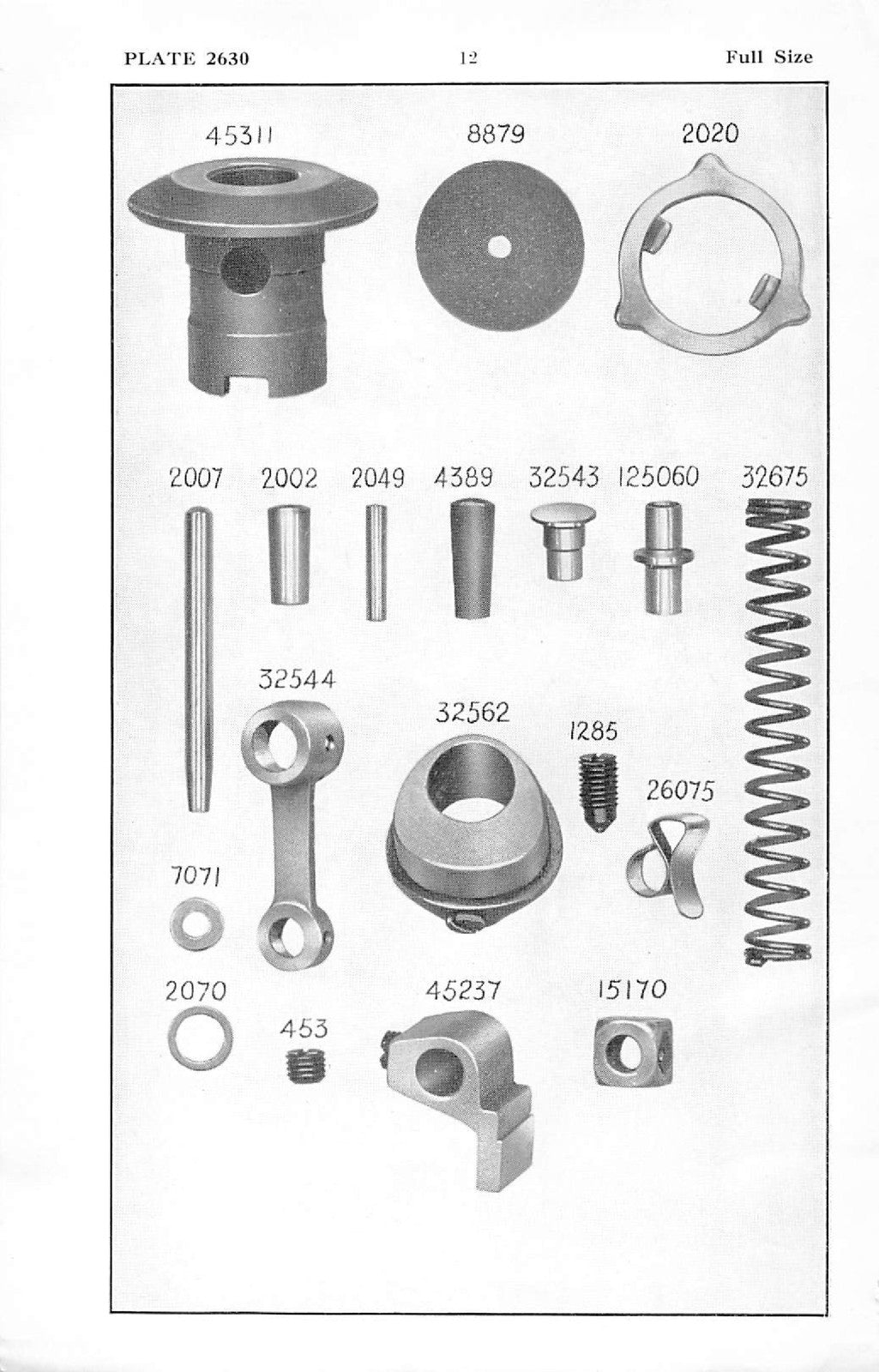 SINGER 206K42 206K43 Illustrated Parts List Manual - WIRE BOUND - TOUGH COVERS