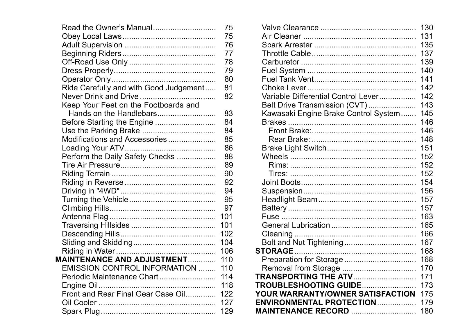 ARCTIC CAT Prairie 360 4x4 ATV Owners Manual 2012 - WIRE BOUND - TOUGH COVERS