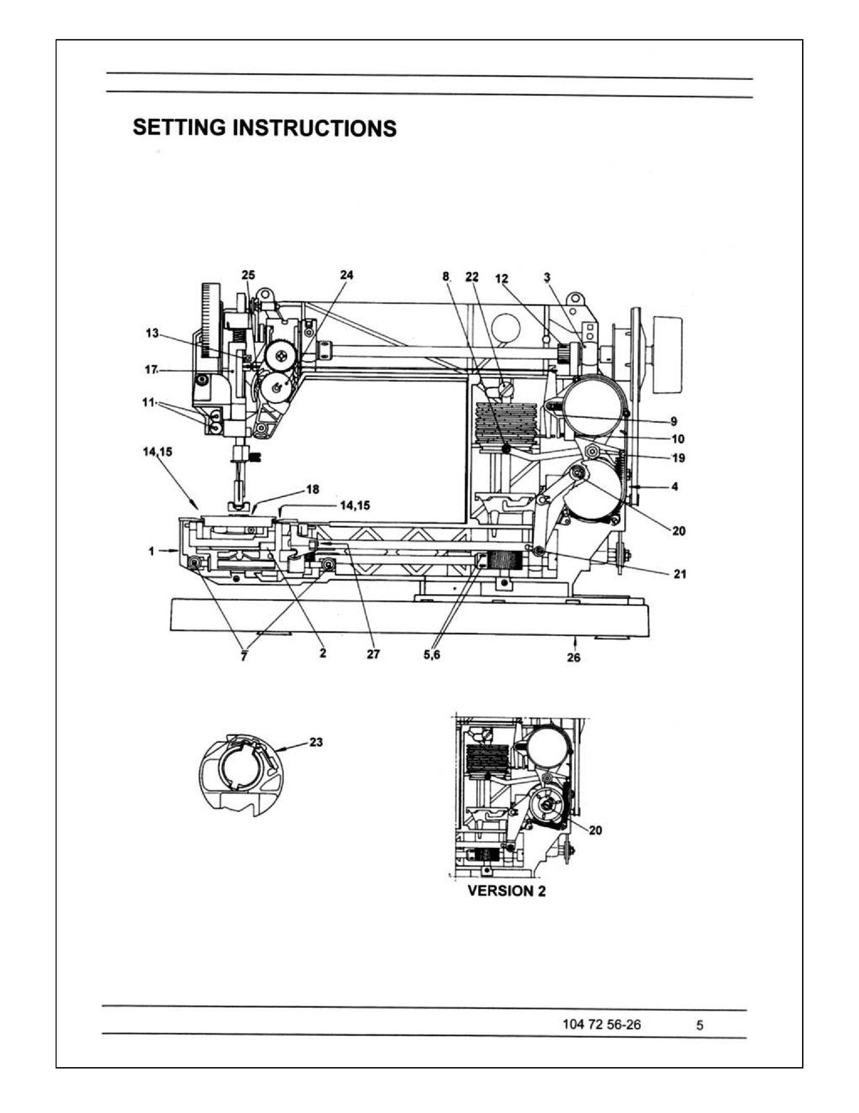 HUSQVARNA VIKING 2000 Series Sewing Machine Service Manual - WIRE BOUND - COVERS