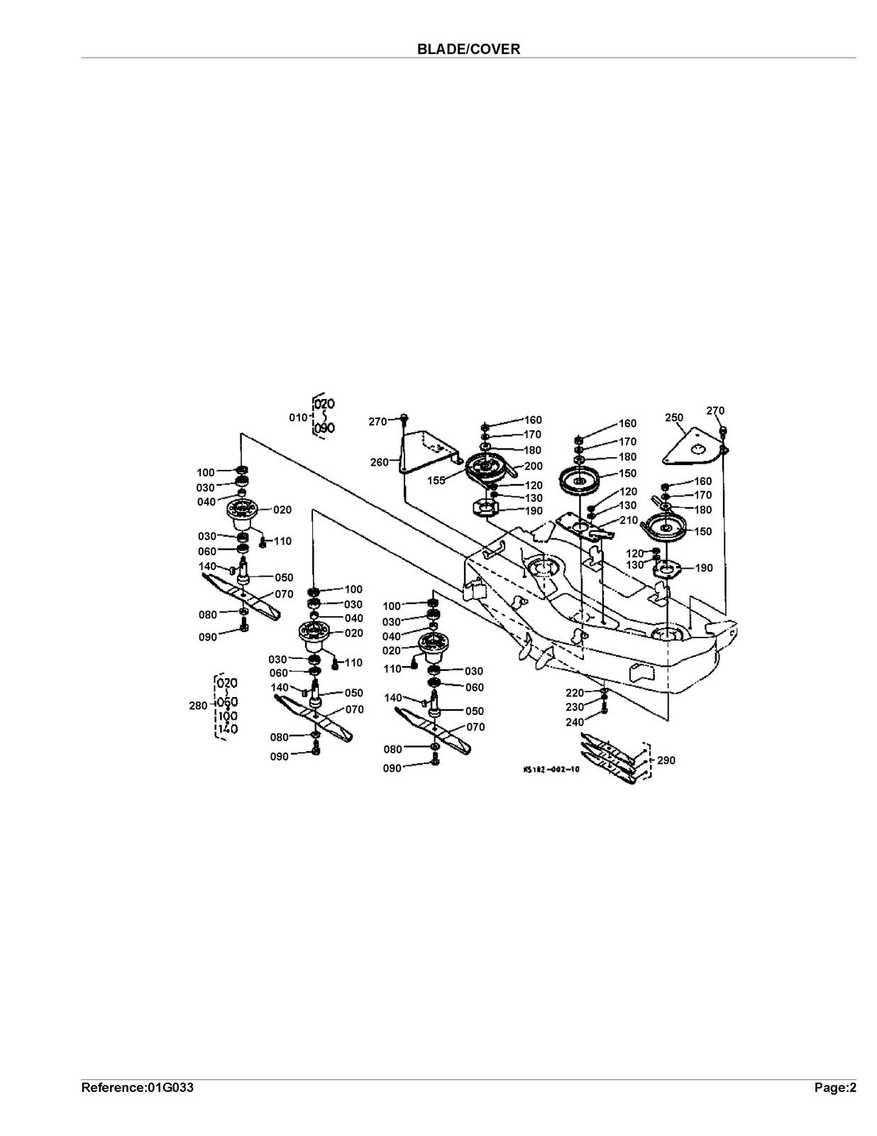 KUBOTA RCK44LTB Parts Manual - STEEL WIRE BOUND - PROTECTIVE COVERS