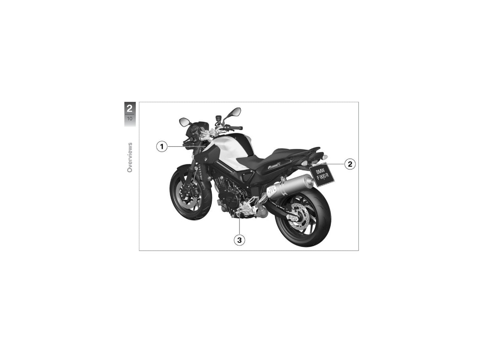 BMW F 800 R Motorcycle Riders Manual 2010 - STEEL WIRE BOUND - PROTECTIVE COVERS