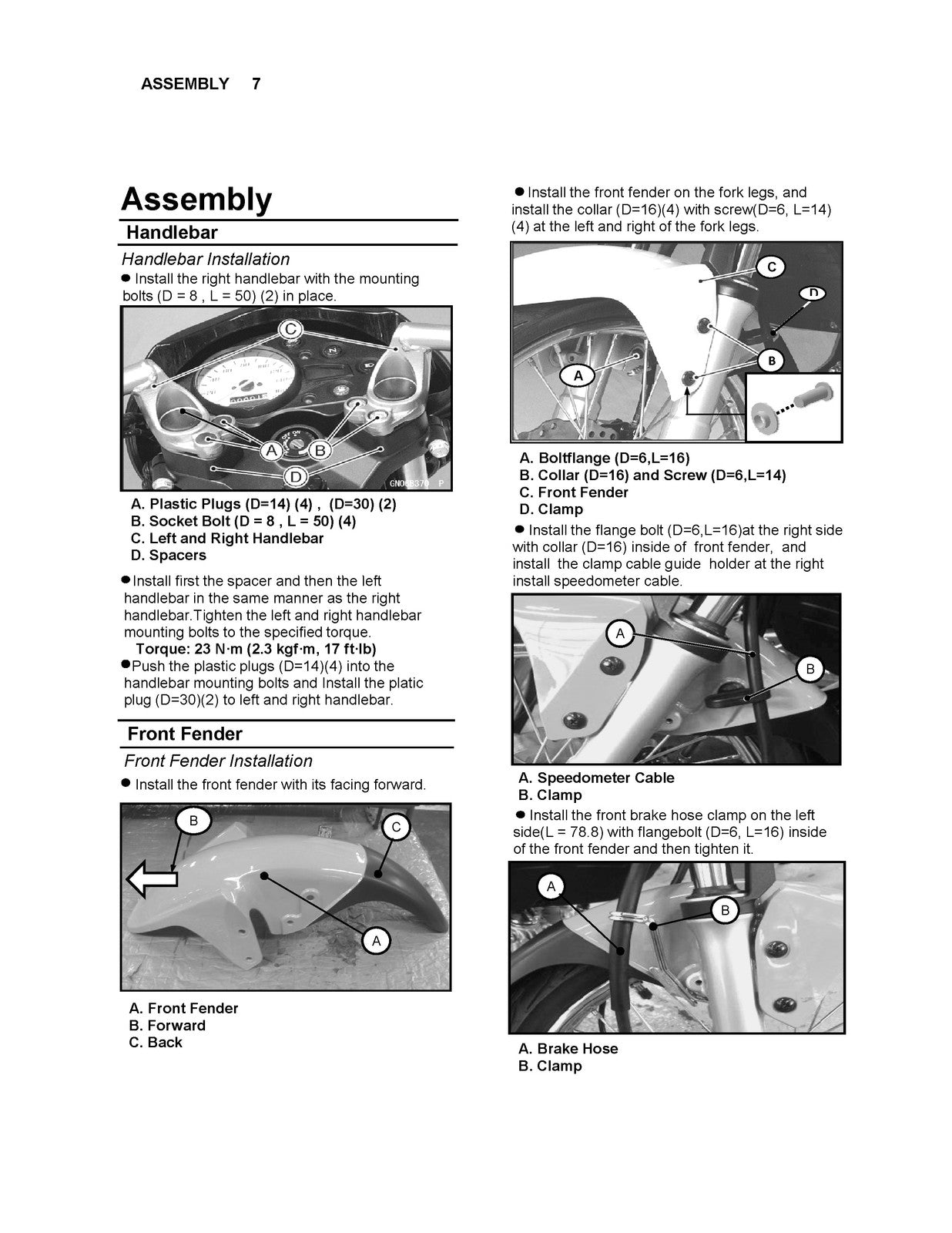 KAWASAKI Fury 125 125R Motorcycle Assembly And Preparation Manual - WIRE BOUND