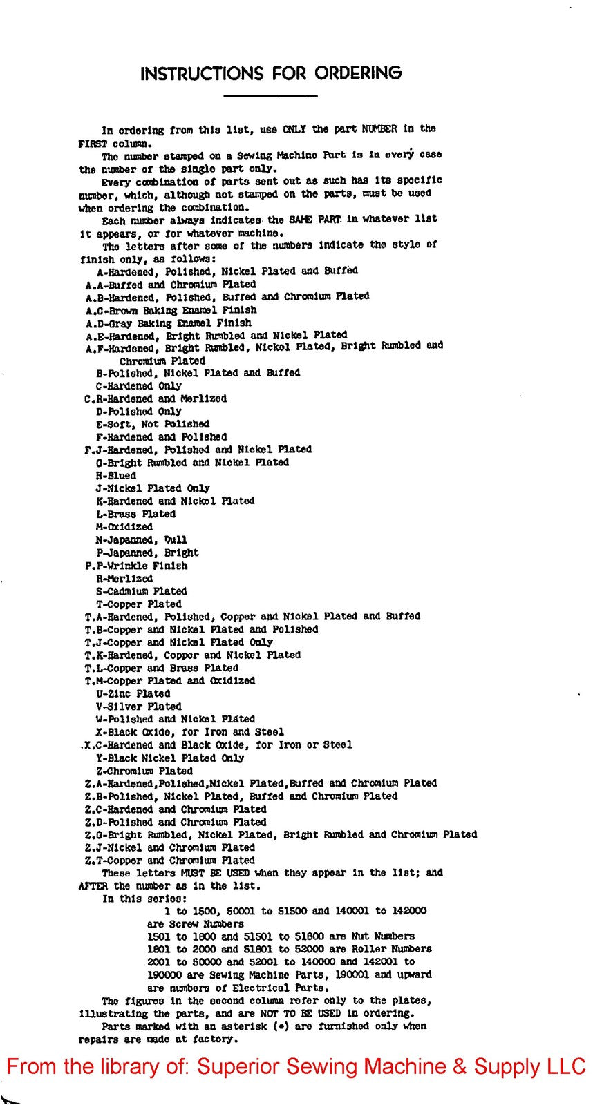 SINGER 11-29 Sewing Machine Parts List Manual 1940 - WIRE BOUND - TOUGH COVERS