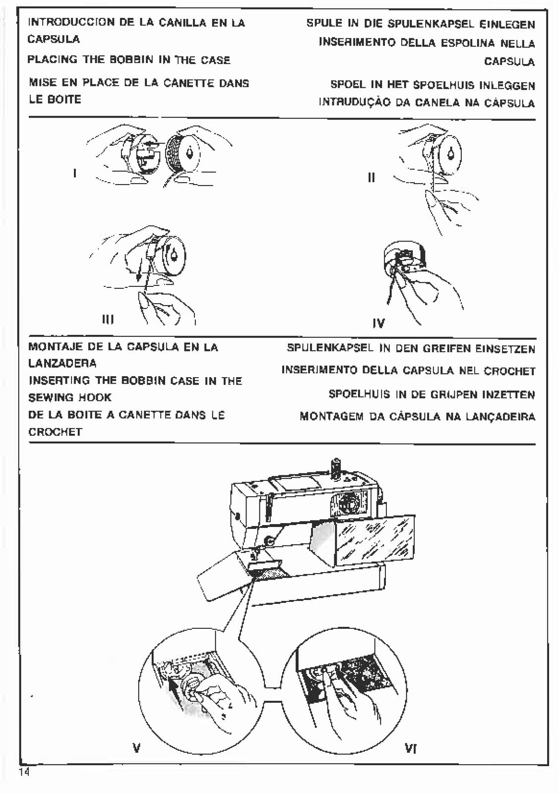 ALFA Capricho 1235 Sewing Machine Instruction Manual - WIRE BOUND - TOUGH COVERS