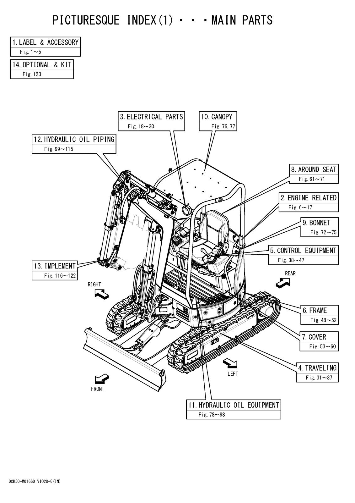 YANMAR ViO20-6 Excavator Parts Catalog Manual 2018 - WIRE BOUND - TOUGH COVERS