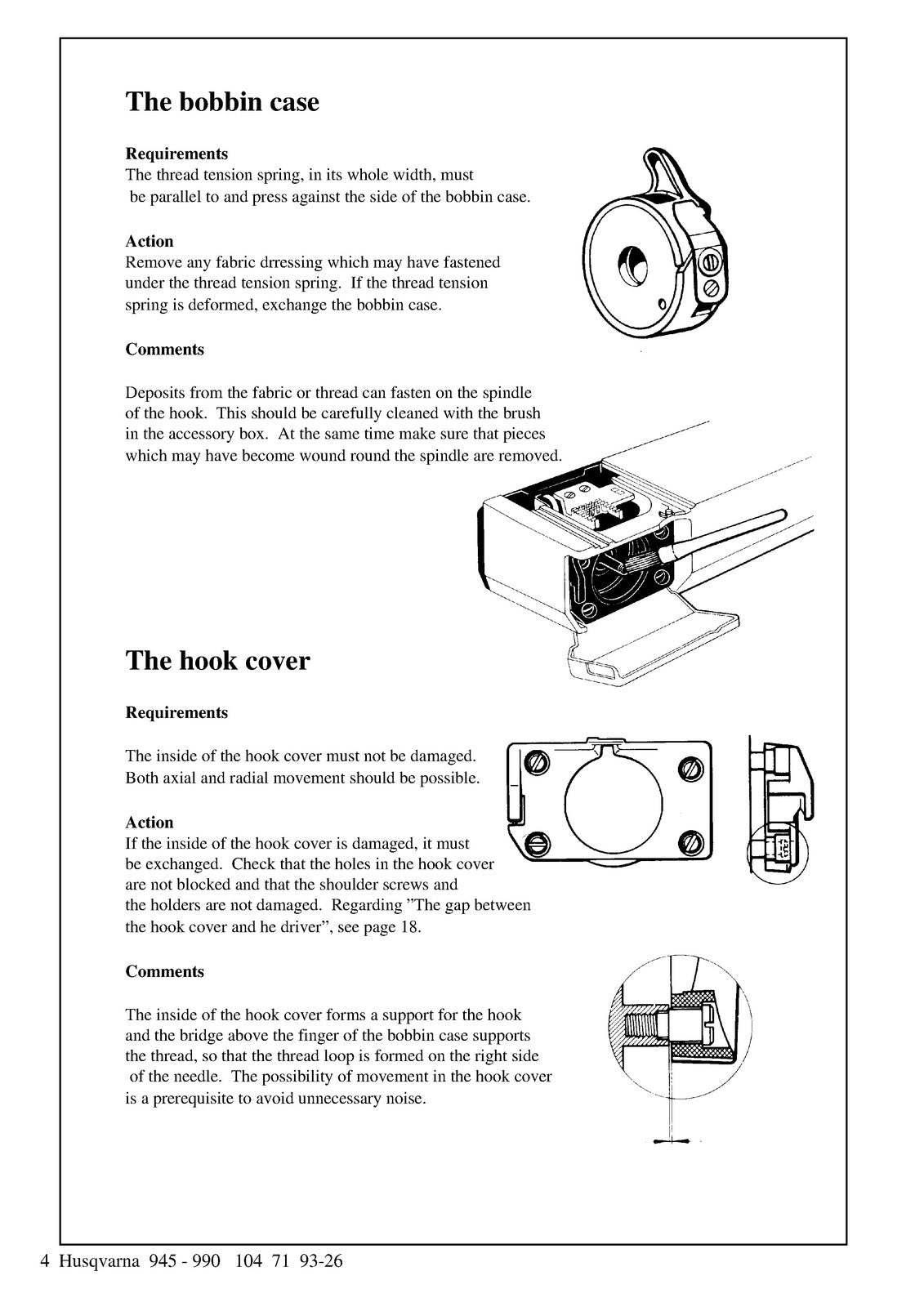 Husqvarna 7000 Series PRISMA 945 - 990 Service Manual - WIRE BOUND - COVERS