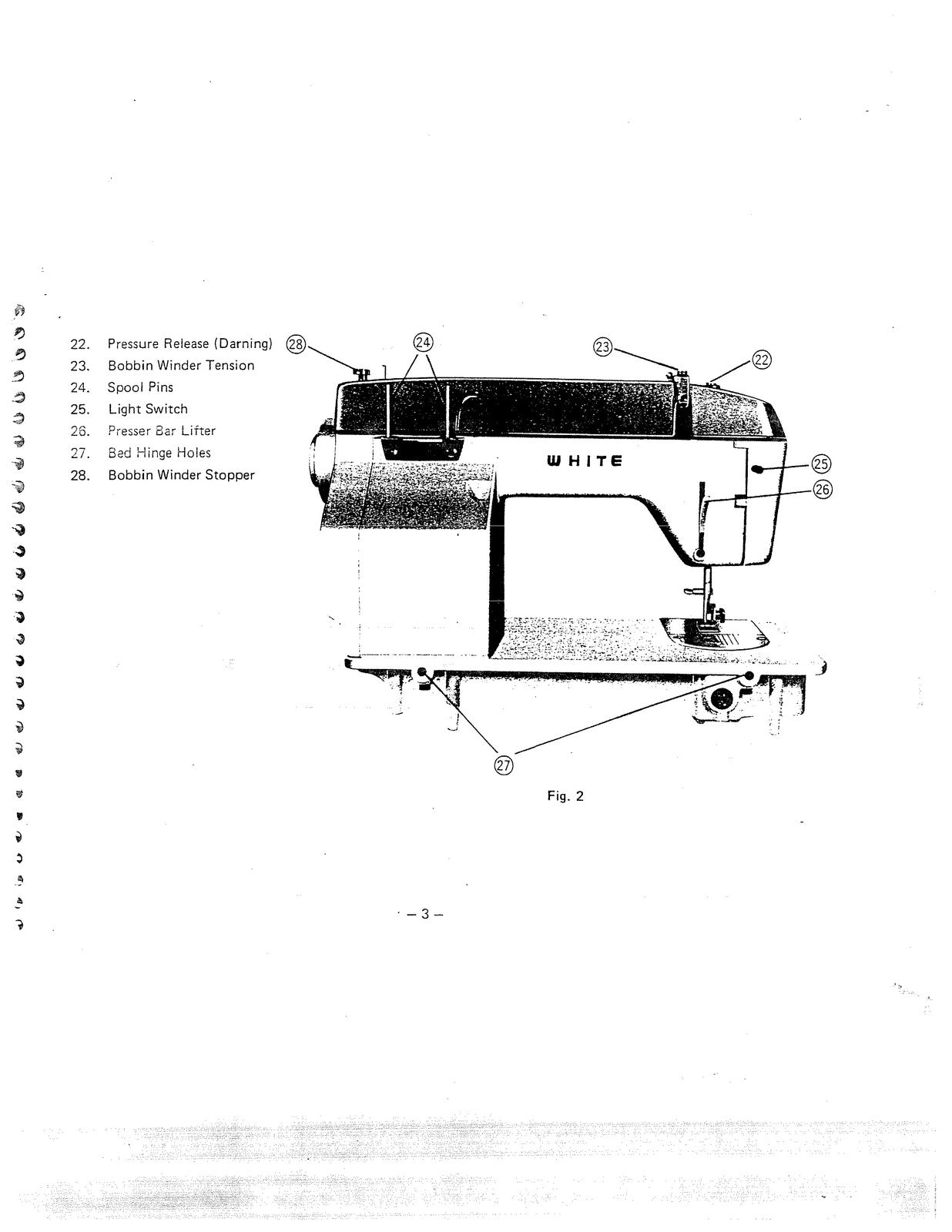 WHITE 954 Sewing Machine Instruction Manual - STEEL WIRE BOUND - TOUGH COVERS
