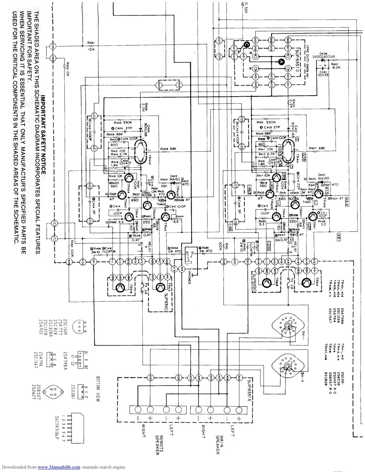 TECHNICS SU-8600 Stereo Integrated Amplifier Service Manual - WIRE BOUND