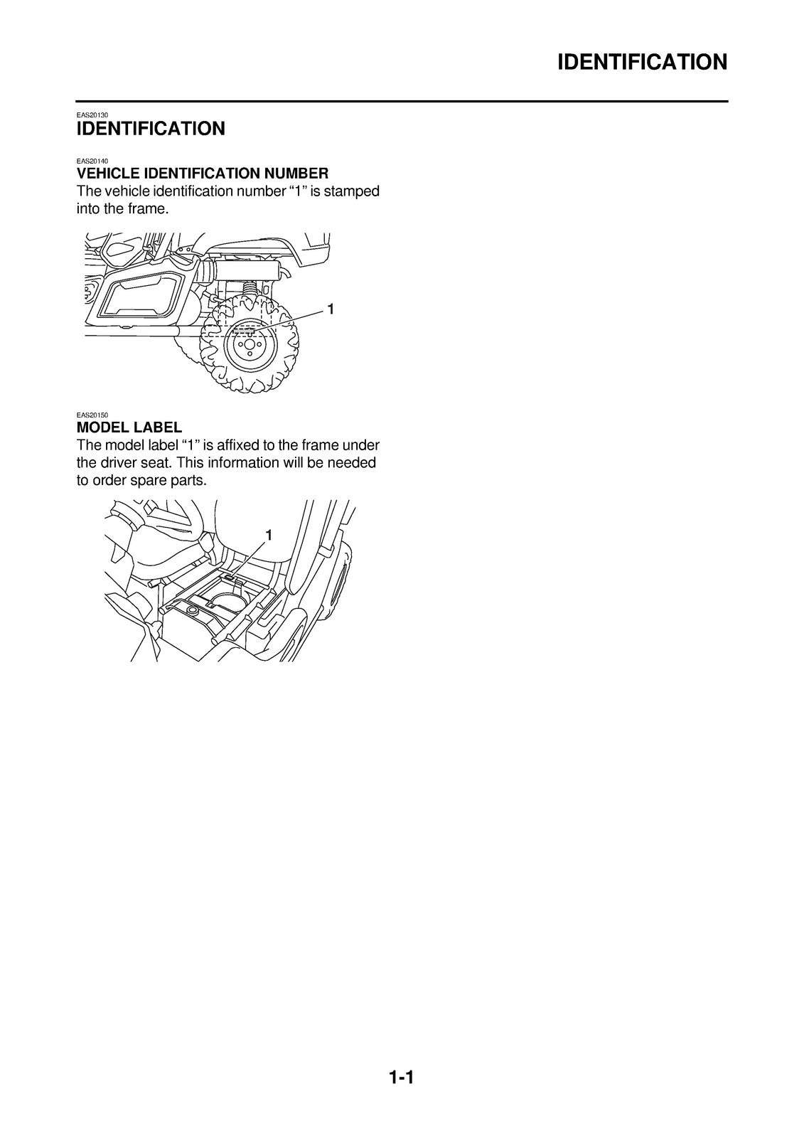YAMAHA Viking 700 YXM700 Side-By-Side Service Manual 2014, FOLDOUTS