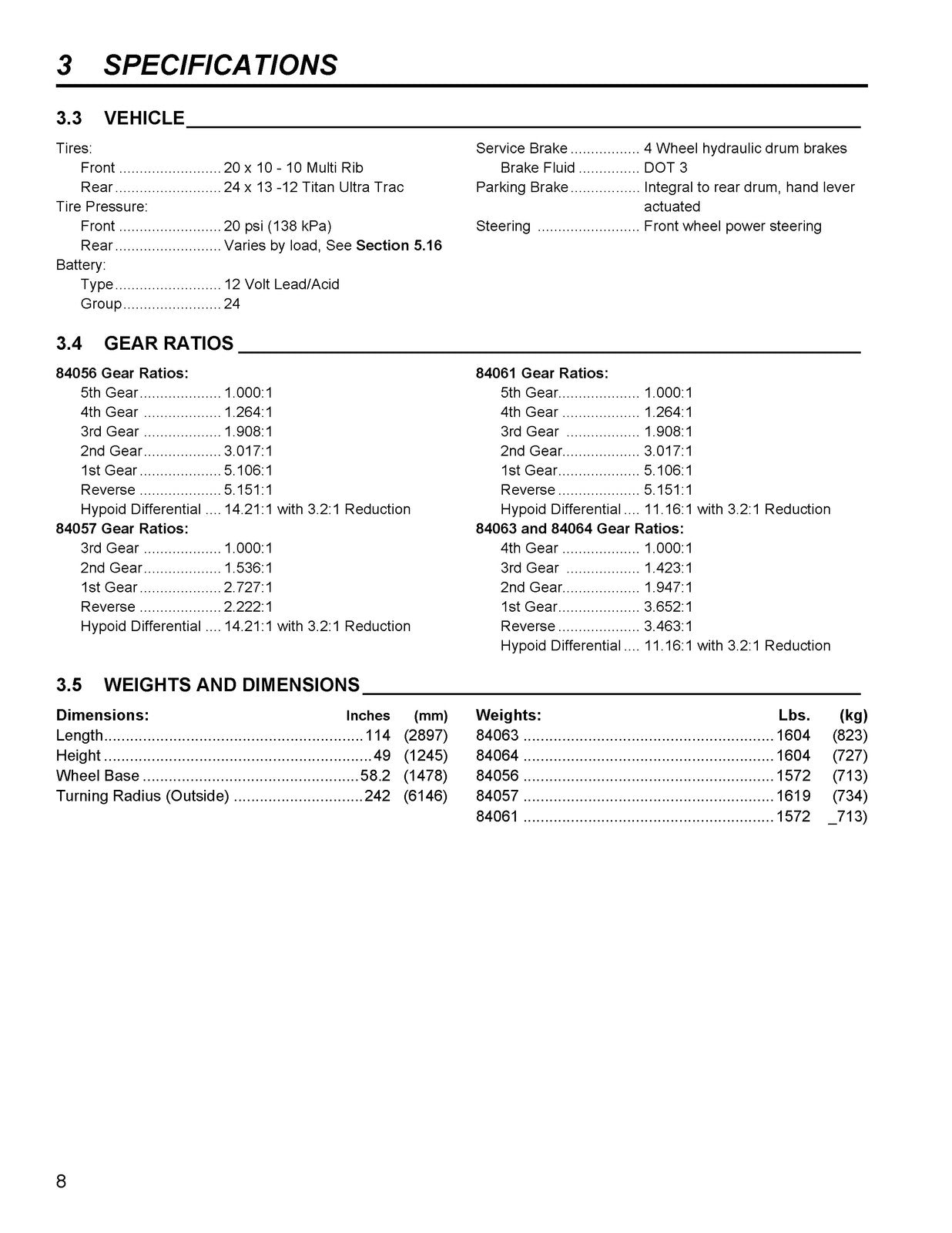 JACOBSEN 84063 84064 84056 84057 84061 Parts Maintenance Manual 2008 - BOUND