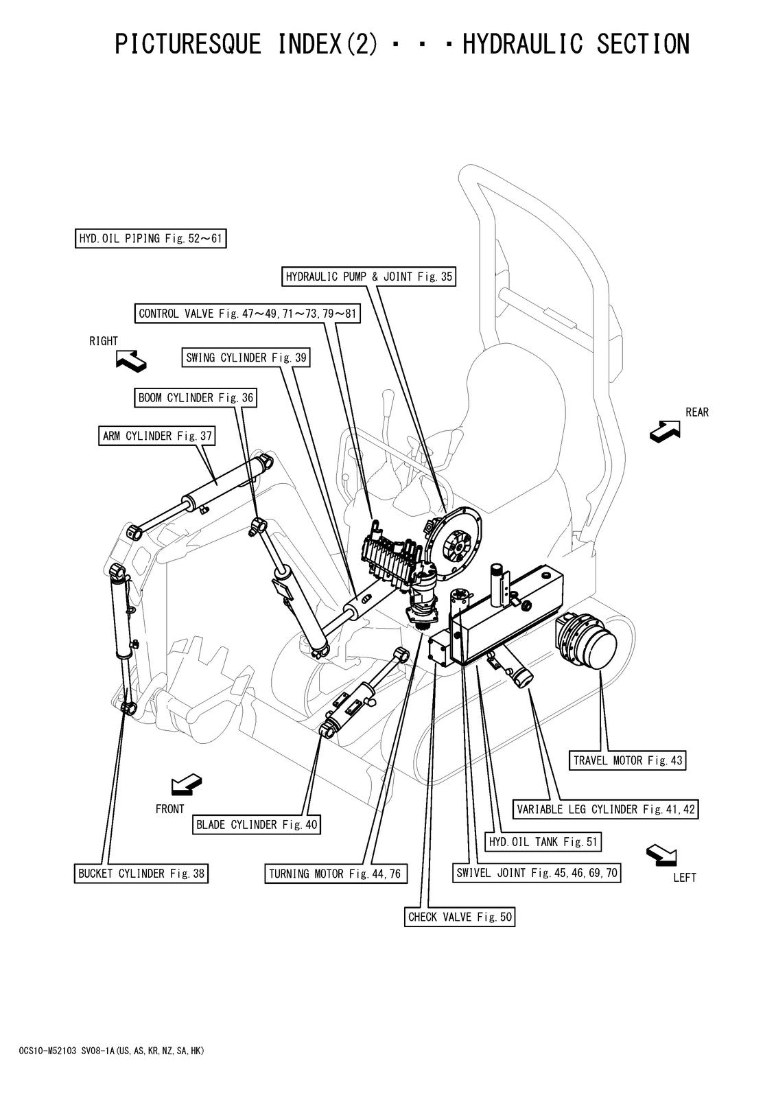 YANMAR SV08-1A Excavator Parts Catalog Manual 2017 - WIRE BOUND - TOUGH COVERS