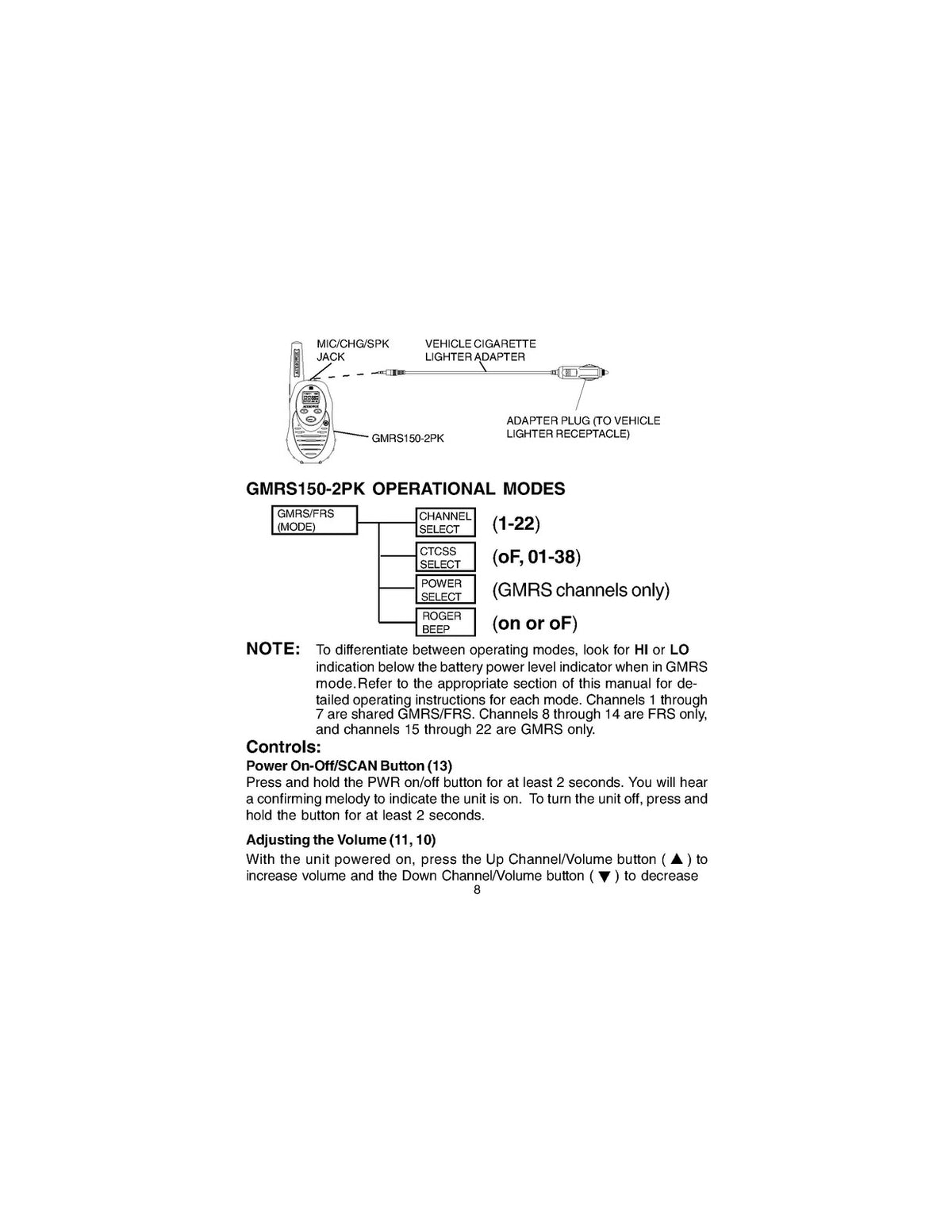 AUDIOVOX GMRS150-2PK Bonus Pack Owners Manual 2003 - WIRE BOUND - TOUGH COVERS
