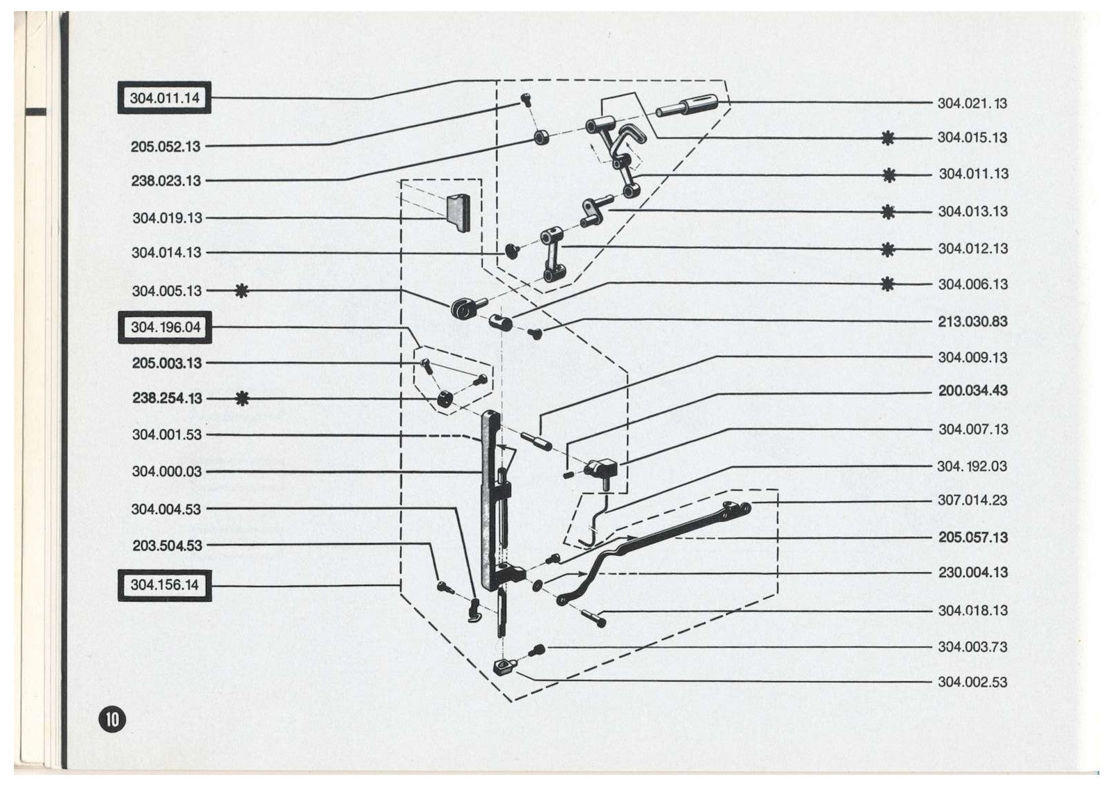 BERNINA 807 808 809 Sewing Machine Illustrated Parts Manual - WIRE BOUND