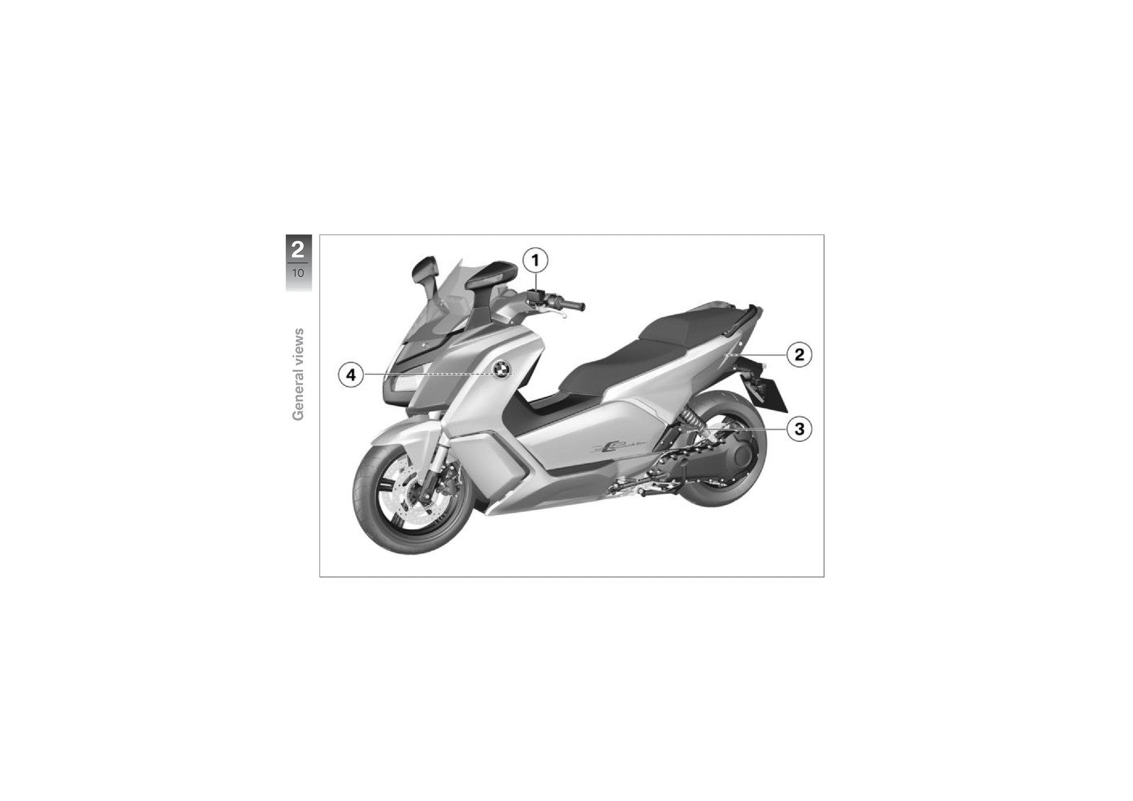 BMW C Evolution E-Scooter Owners Manual 2014 - STEEL WIRE BOUND - TOUGH COVERS
