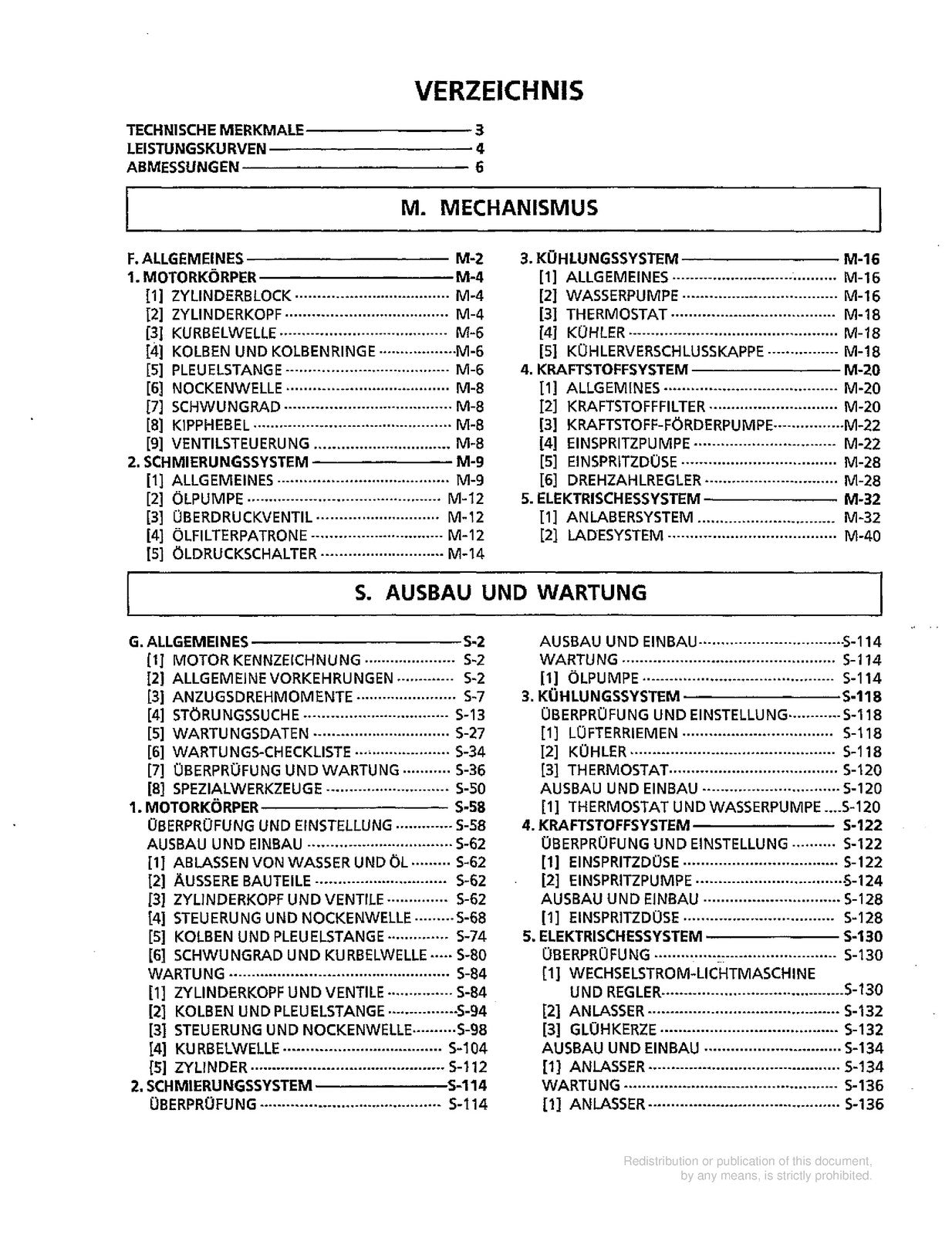 KUBOTA 68mm Stroke Series Diesel Engine Workshop Manual 2000 - WIRE BOUND
