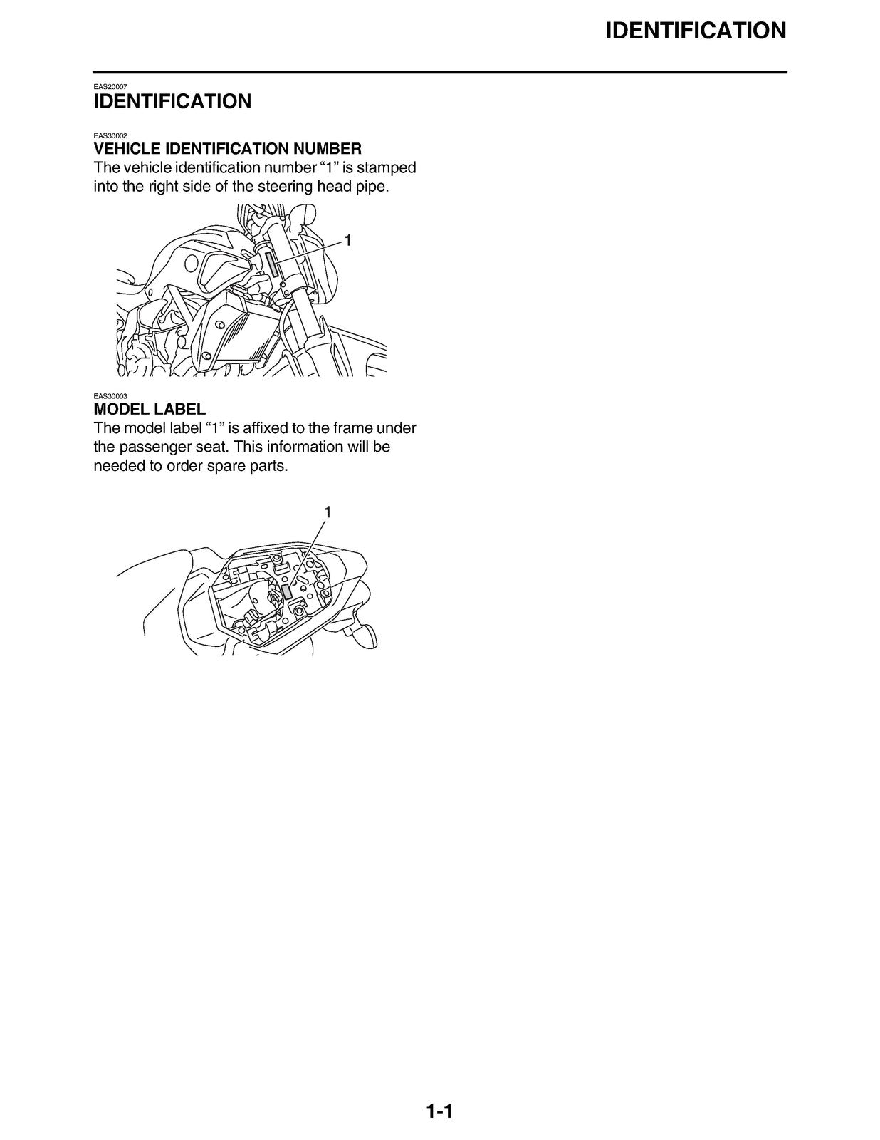 YAMAHA FZ-07 FZ07F FZ07FC Motorcycle Service Manual 2015, FOLDOUTS