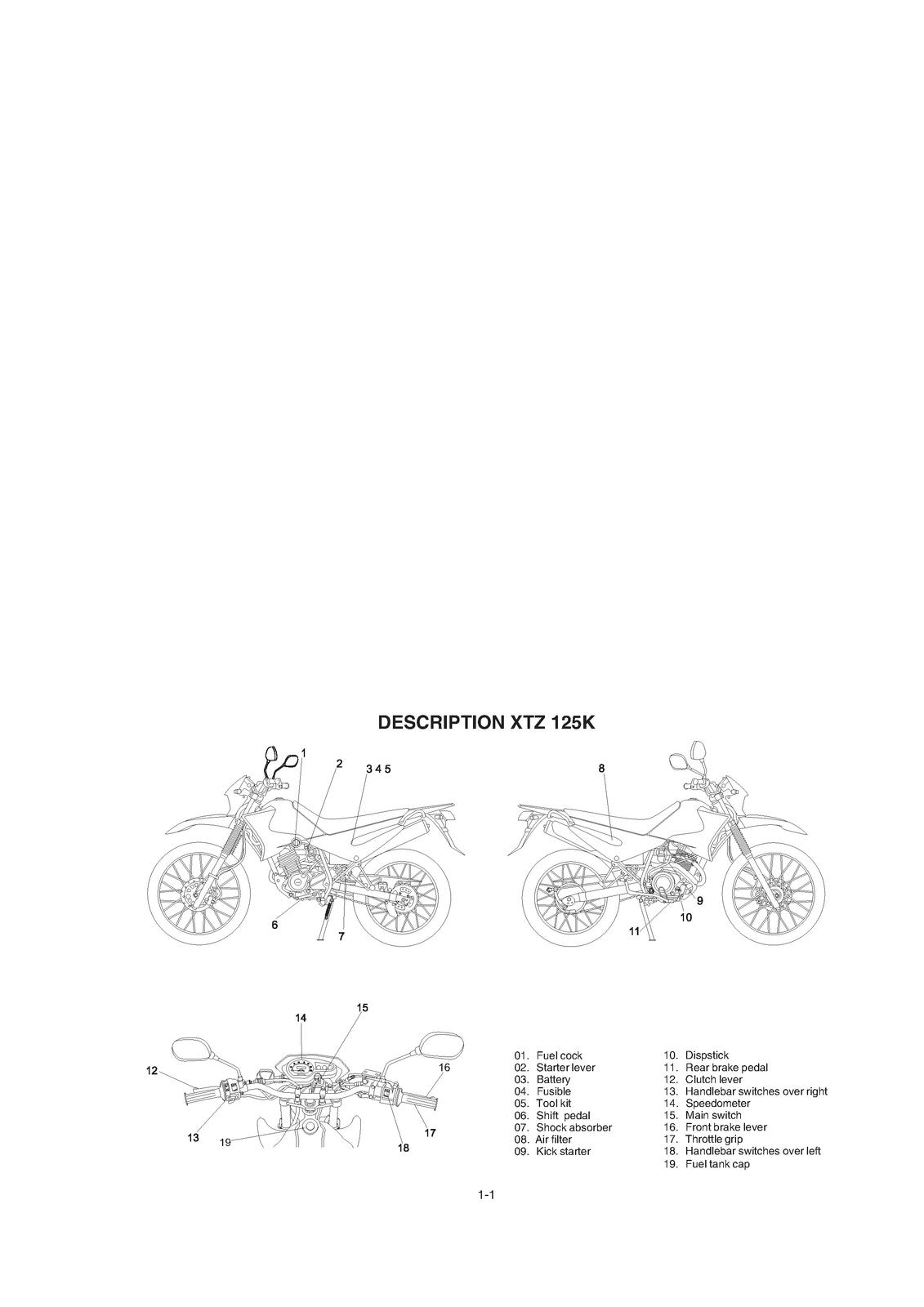 YAMAHA XTZ 125K 125E Motorcycle Owners Manual 2005 - WIRE BOUND - TOUGH COVERS