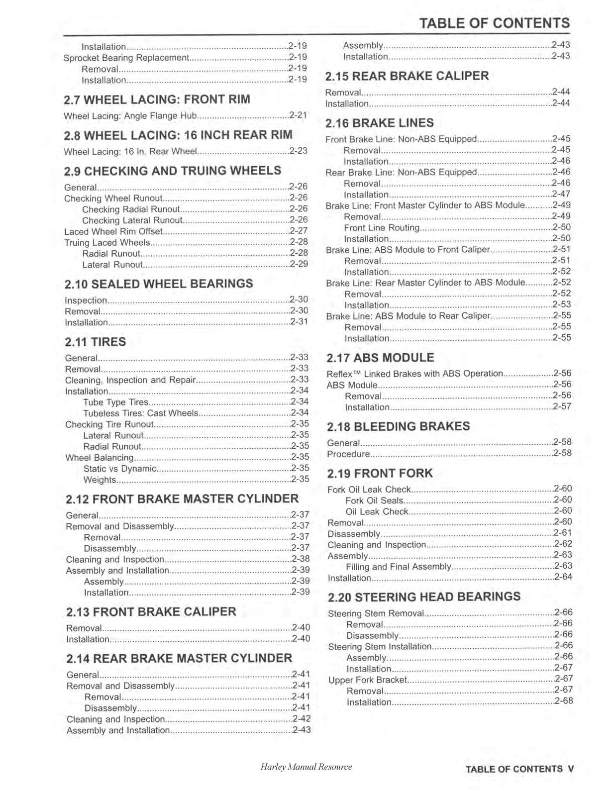 HARLEY-DAVIDSON FLHR FLHX FLHXS FLHTK FLHTCU Touring Service Manual 2014