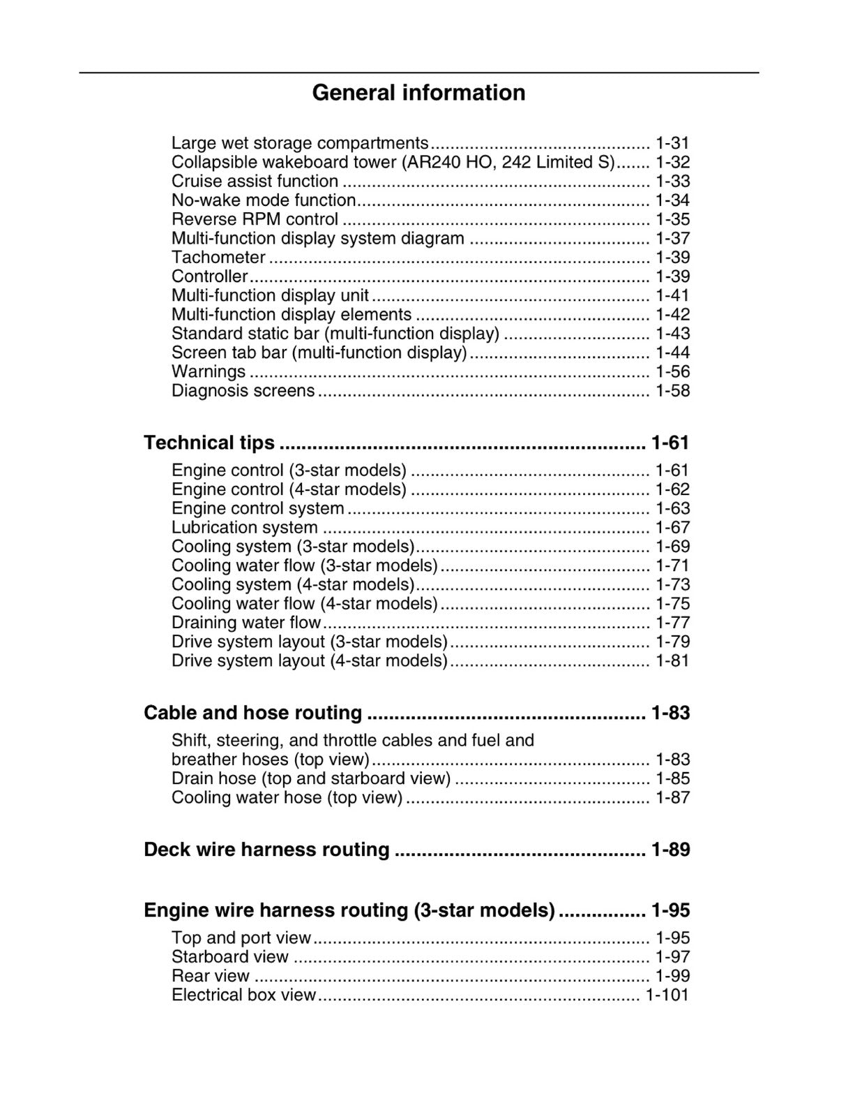 YAMAHA AR240 HO SX240 HO 242 Limited S 242 Limited Service Manual 2014-2020