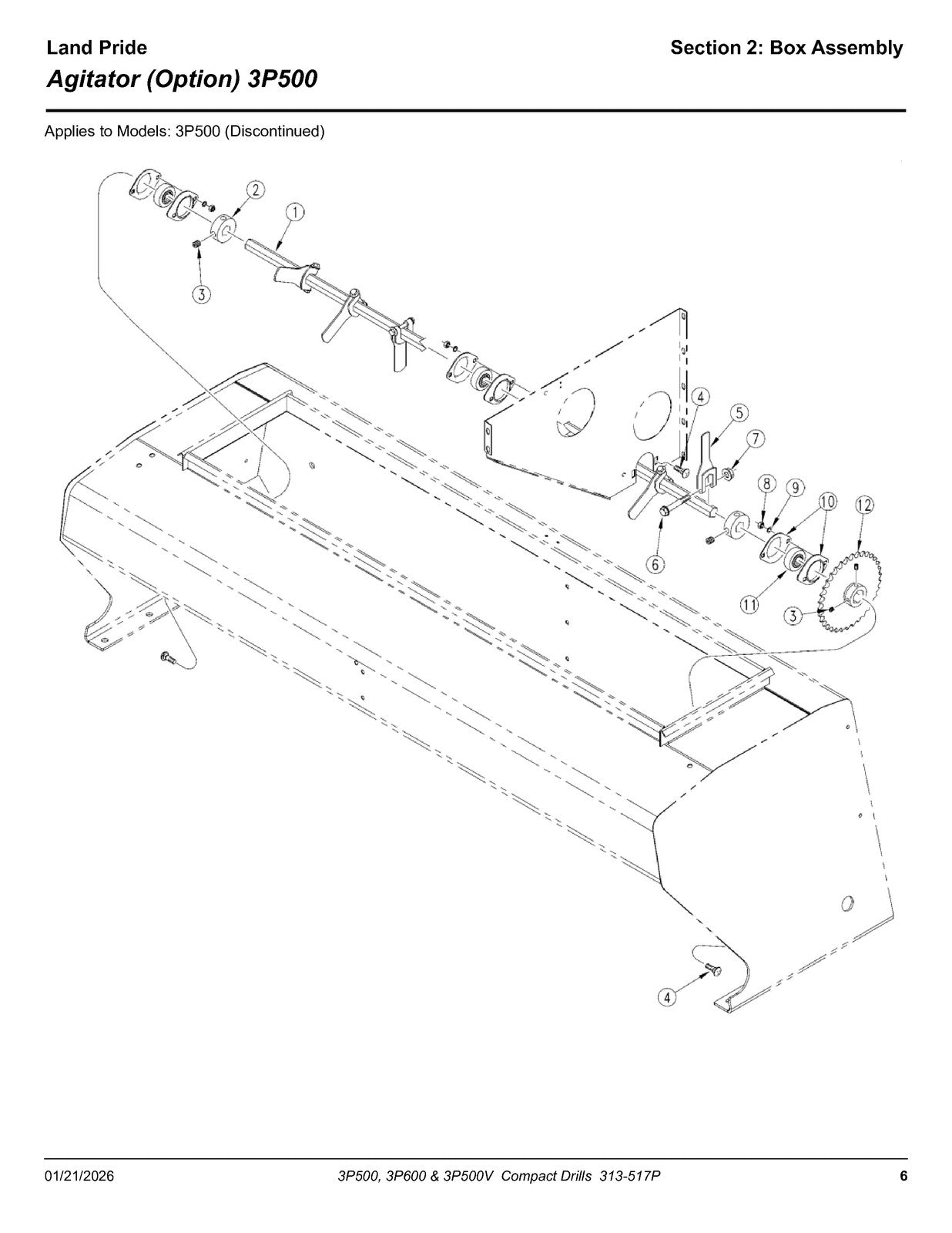 LAND PRIDE 3P600 Compact Drills Parts Manual 2026 - WIRE BOUND - TOUGH COVERS