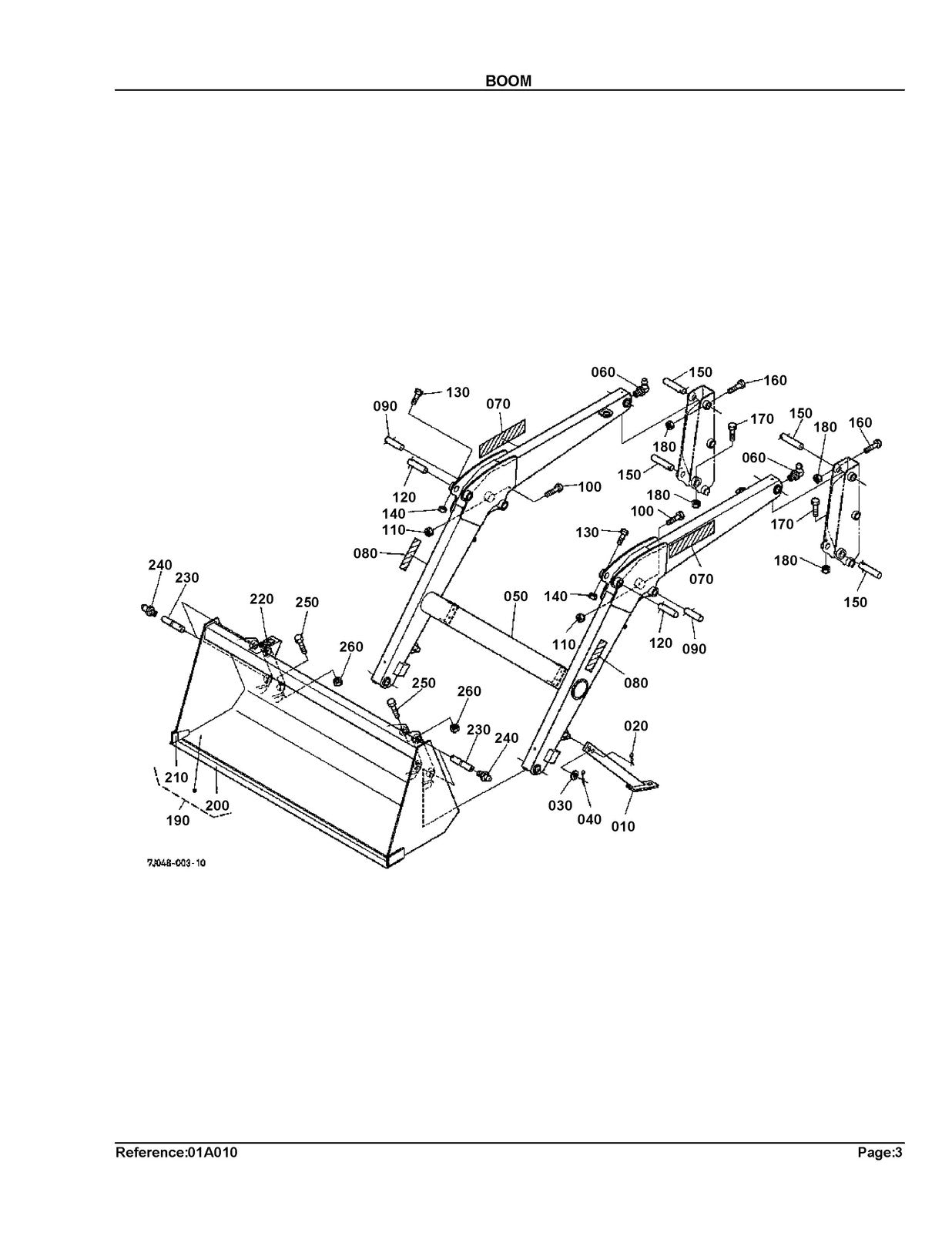 KUBOTA LA403 Loader Illustrated Parts List Manual - WIRE BOUND - TOUGH COVERS