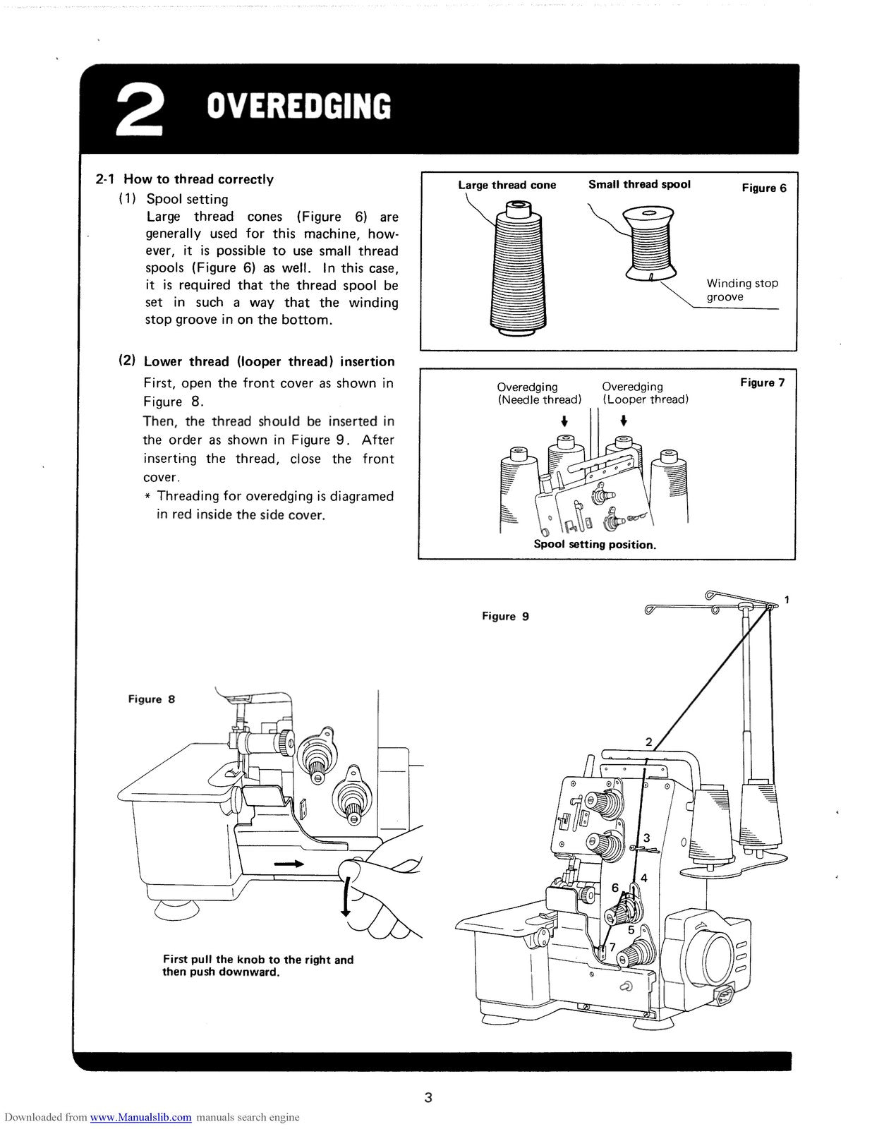 SINGER 10UJ13 Overlocker Instruction Manual - STEEL WIRE BOUND - TOUGH COVERS