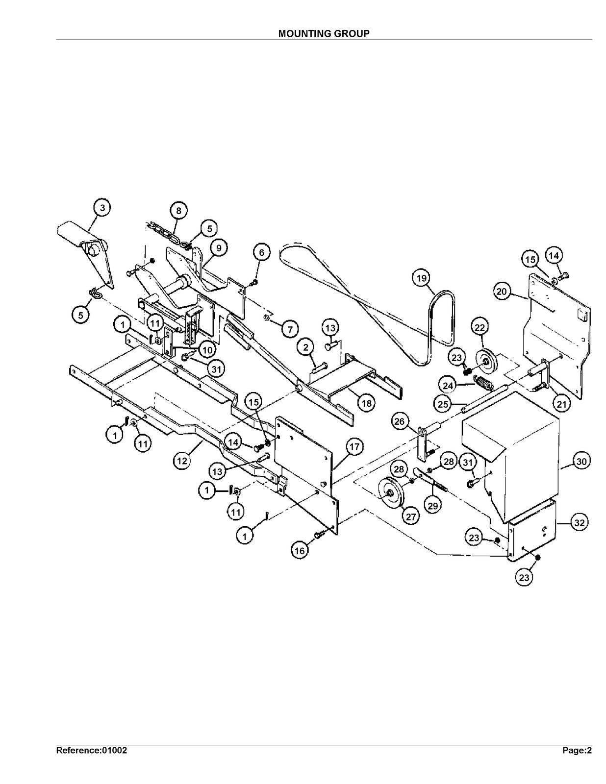 KUBOTA B48 Deck Illustrated Parts List Manual - STEEL WIRE BOUND - TOUGH COVERS