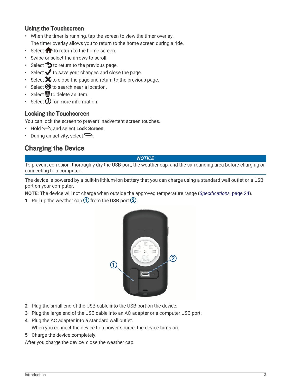 GARMIN Edge Explore Owners Manual 2018 - STEEL WIRE BOUND - PROTECTIVE COVERS