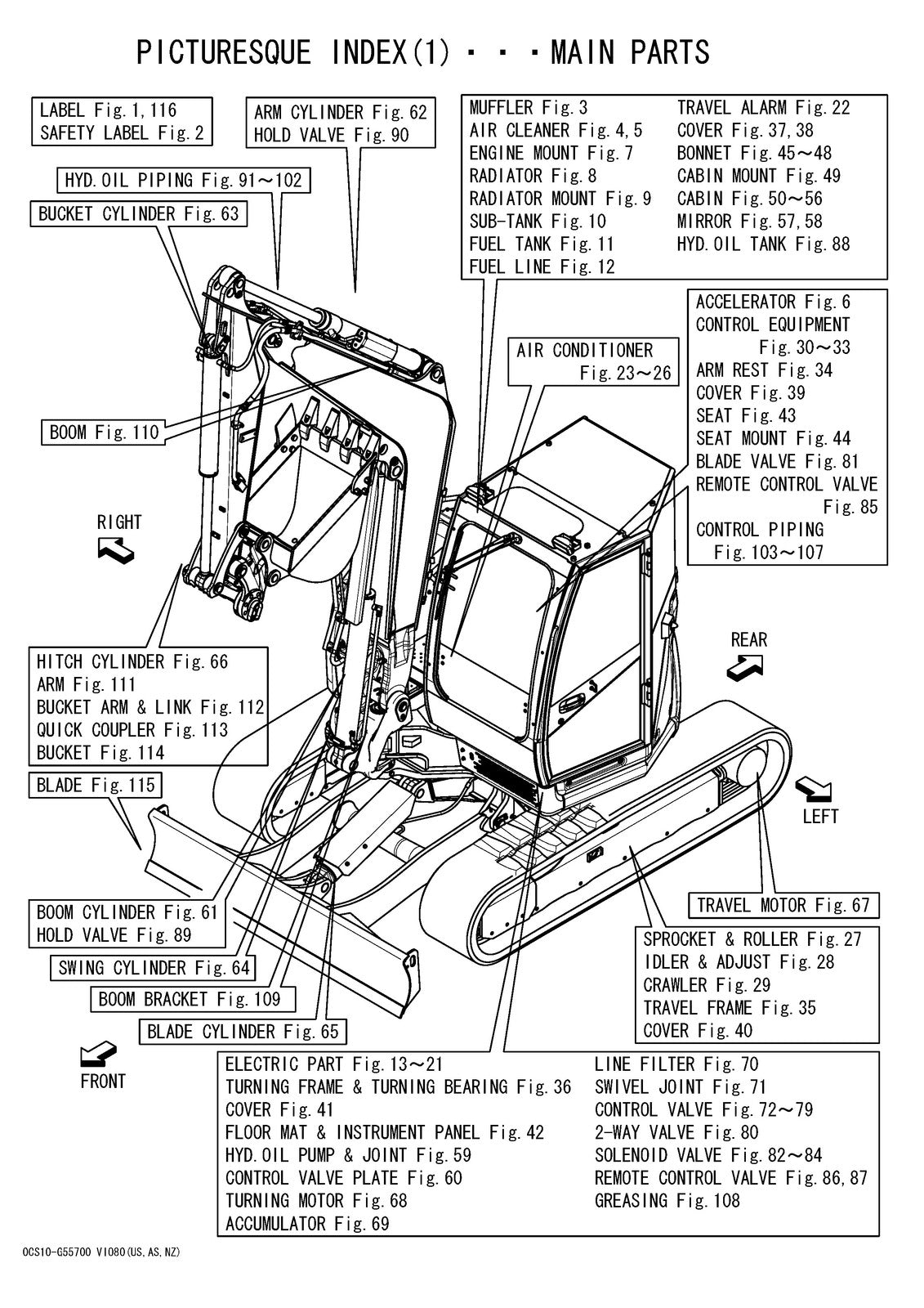 YANMAR ViO80 Excavator Parts Catalog Manual - STEEL WIRE BOUND - TOUGH COVERS