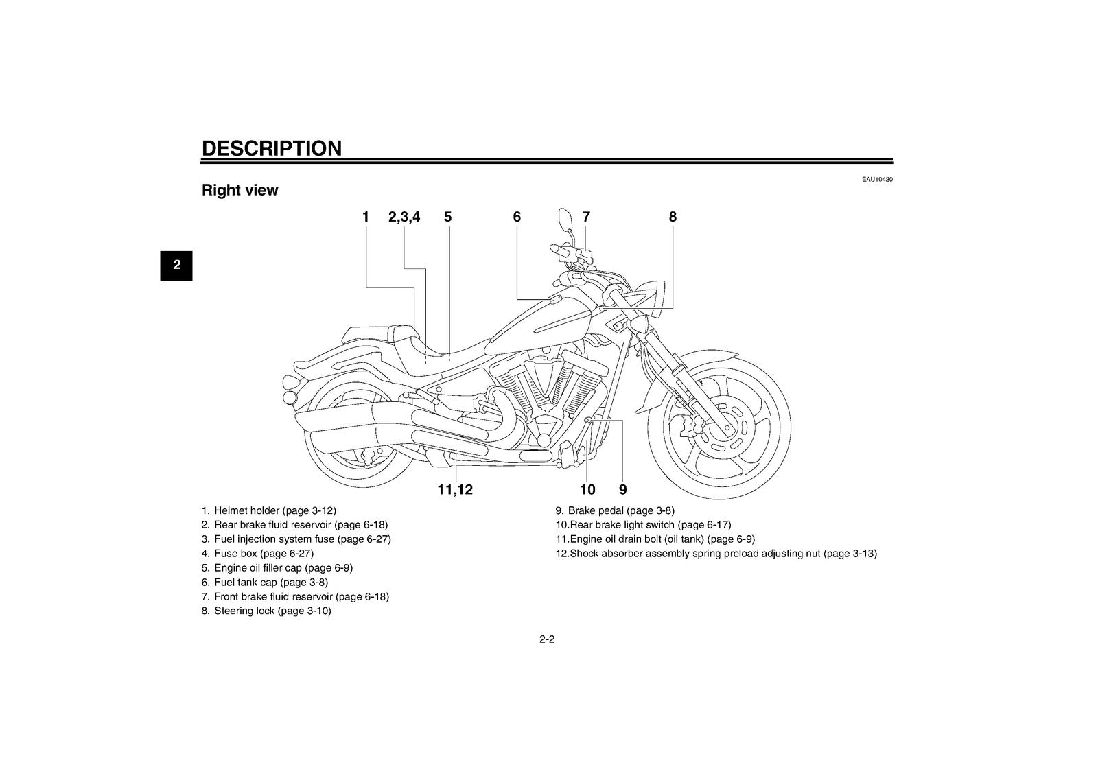 YAMAHA XV19CSX XV19CX Raider Motorcycle Owners Manual - WIRE BOUND - COVERS